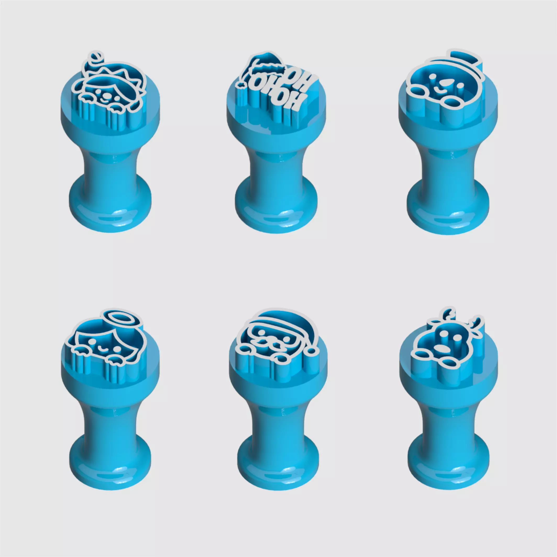 marker stamps for brigadeiros and sweets - Christmas 3D print model_0
