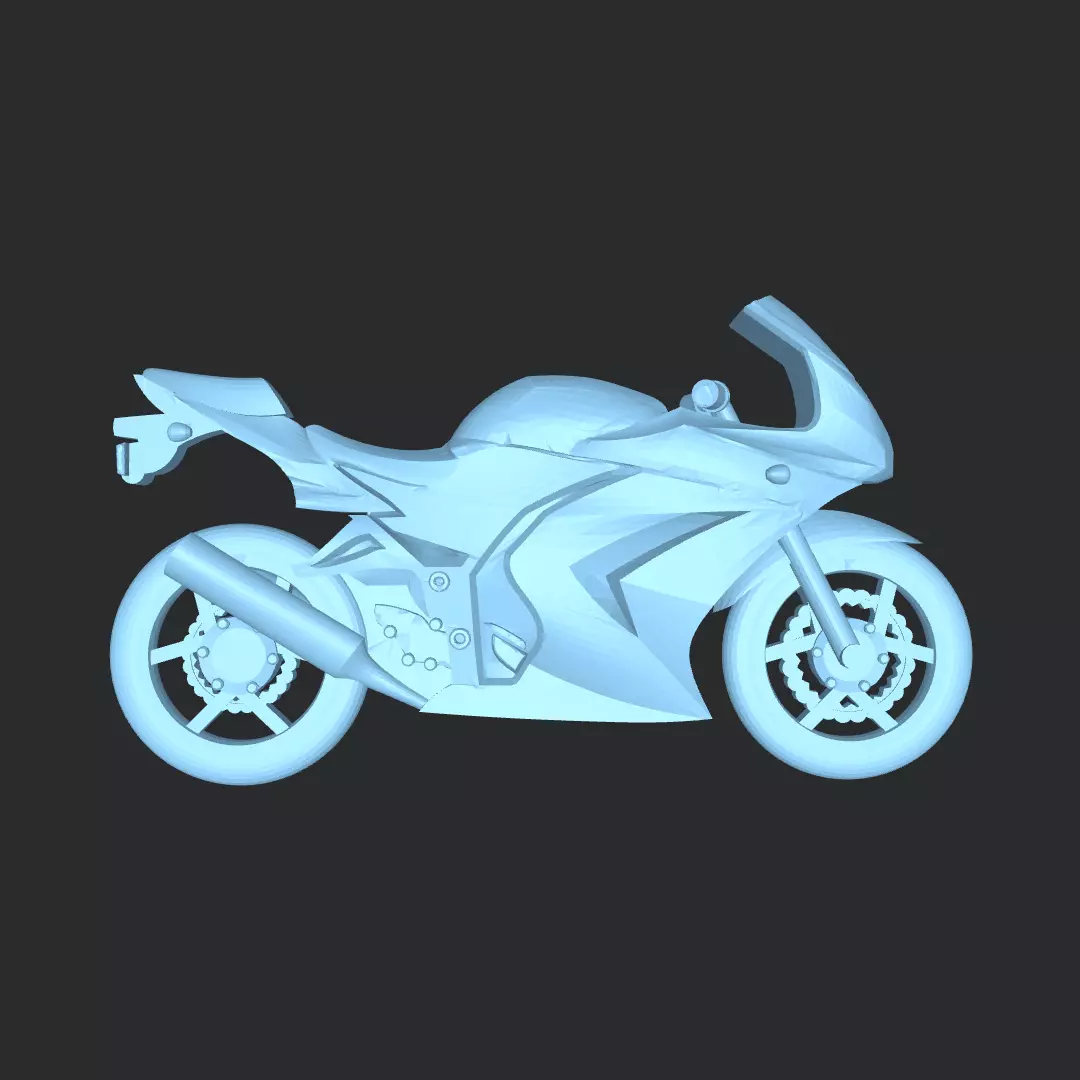 Motorcycle Free 3D model_0