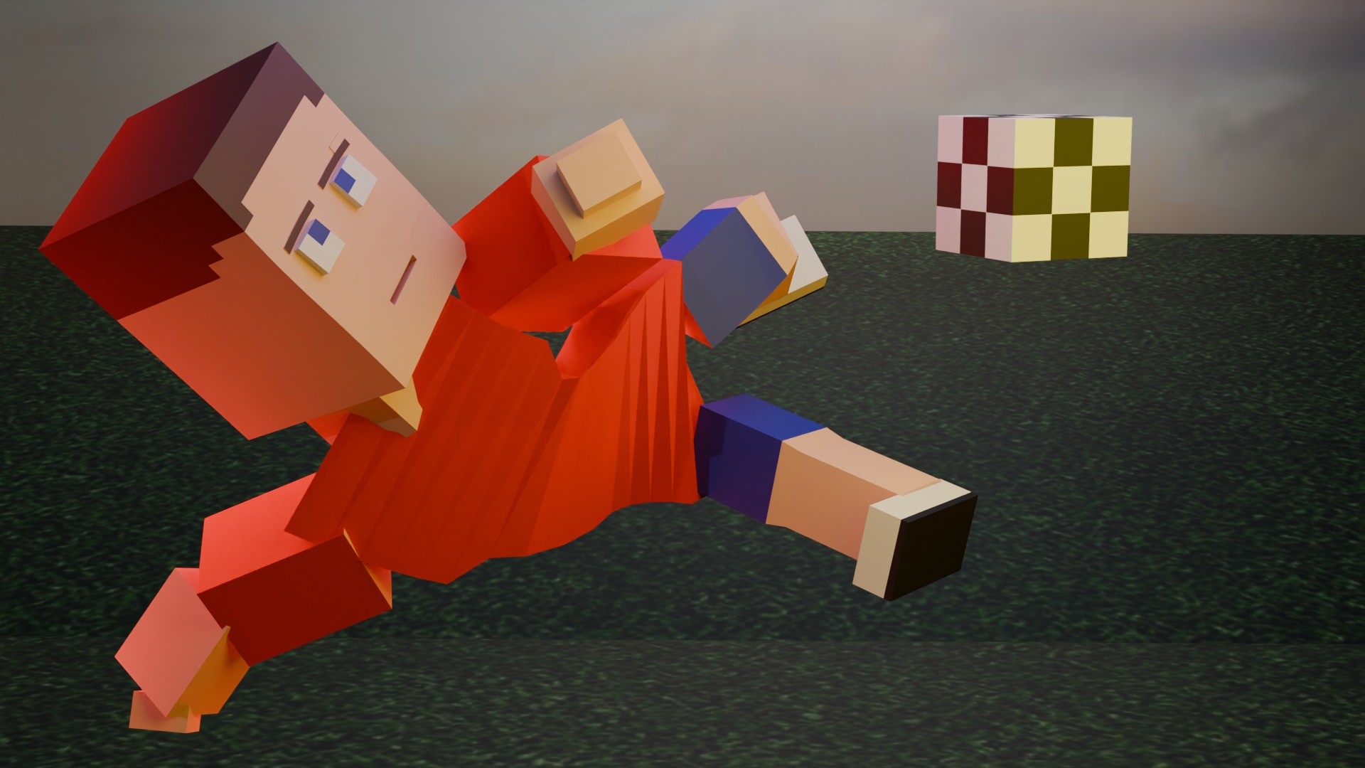 Low Poly Characters Blocky Characters RIGGED Low-poly 3D model_2