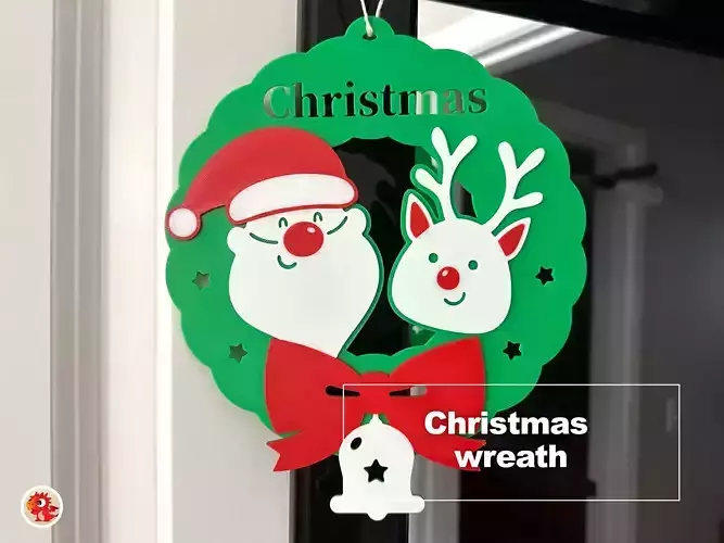 Christmas Wreath 3D print model