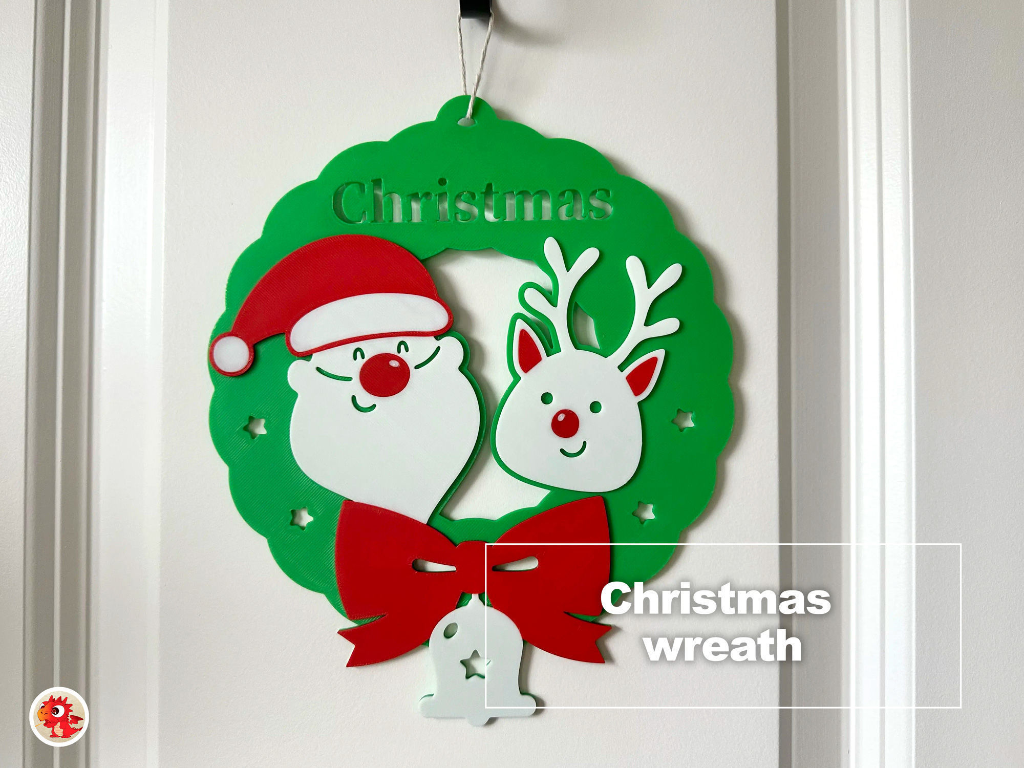 Christmas Wreath 3D print model_1