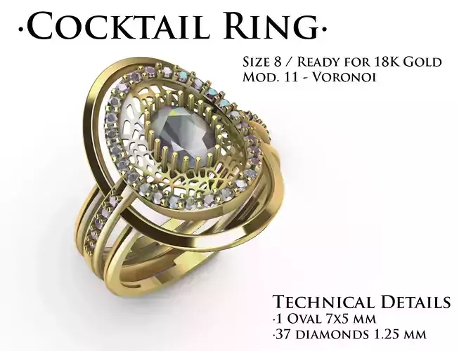 Cocktail ring mod 11  Voronoi