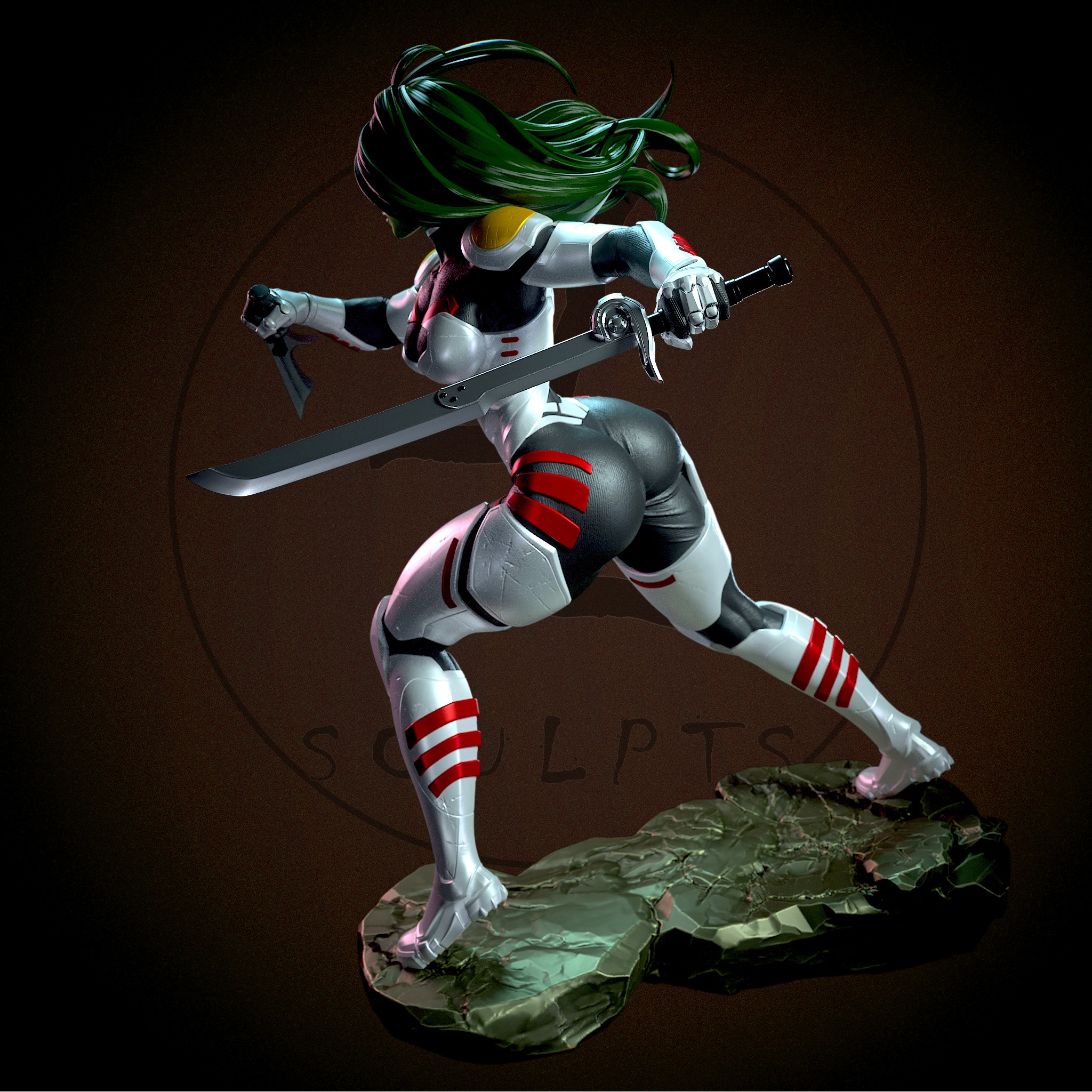 Gamora with NSFW 3D print model_6