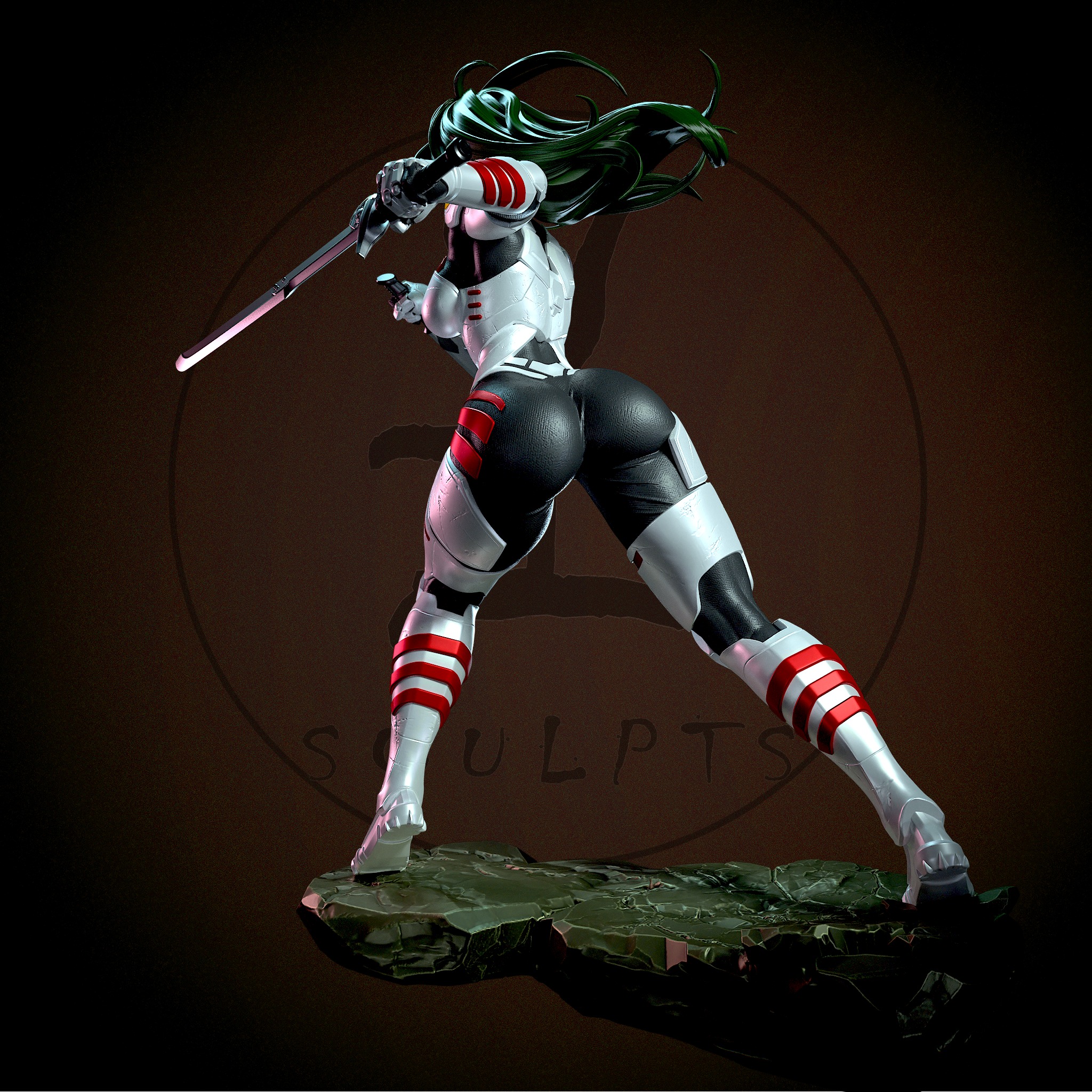 Gamora with NSFW 3D print model_5