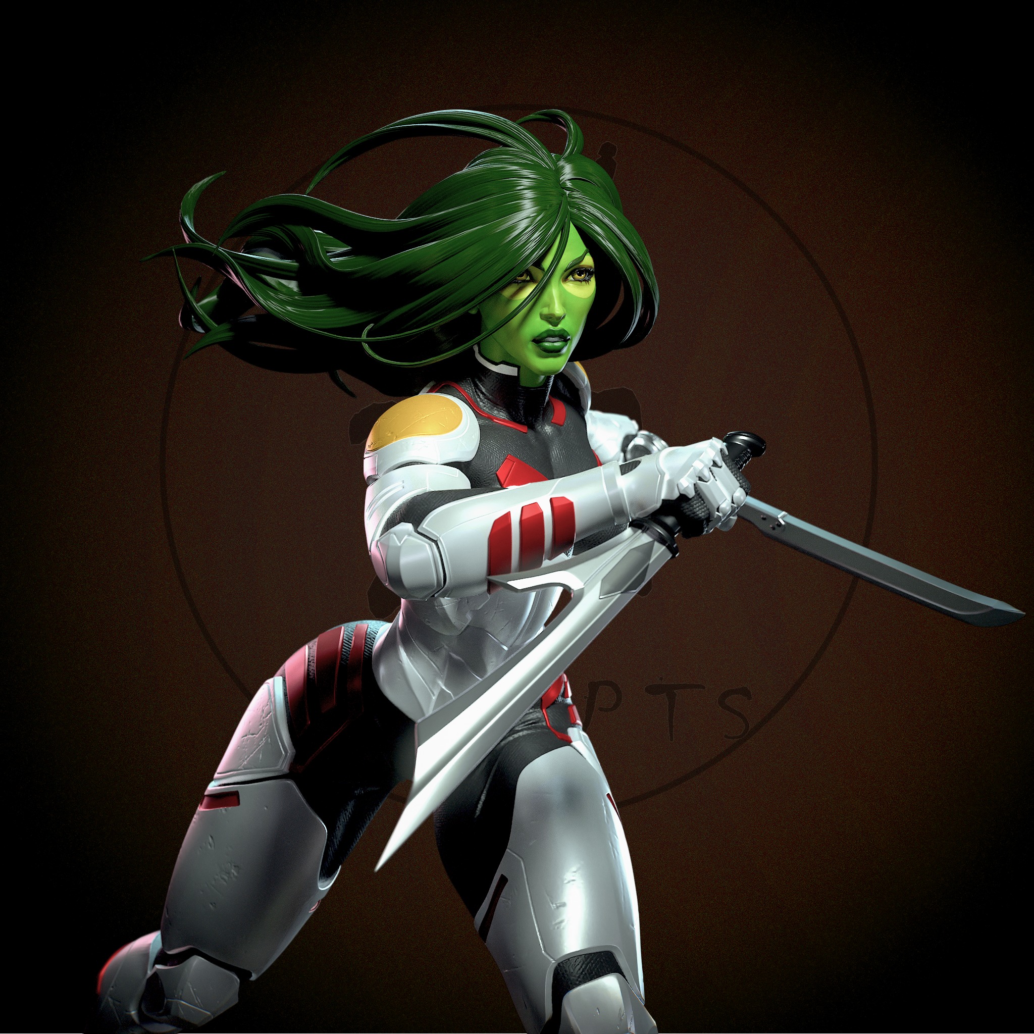 Gamora with NSFW 3D print model_8