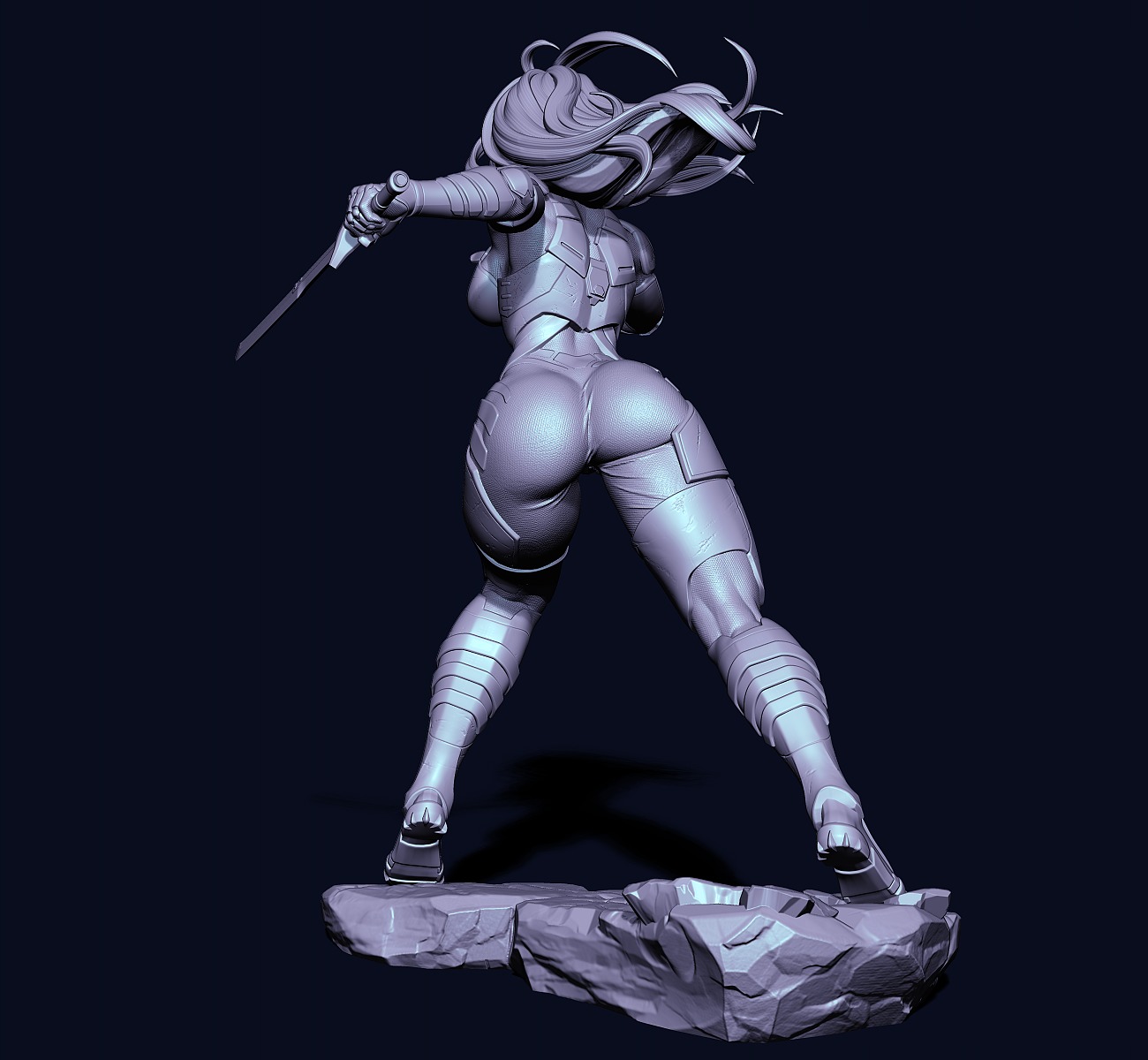 Gamora with NSFW 3D print model_15