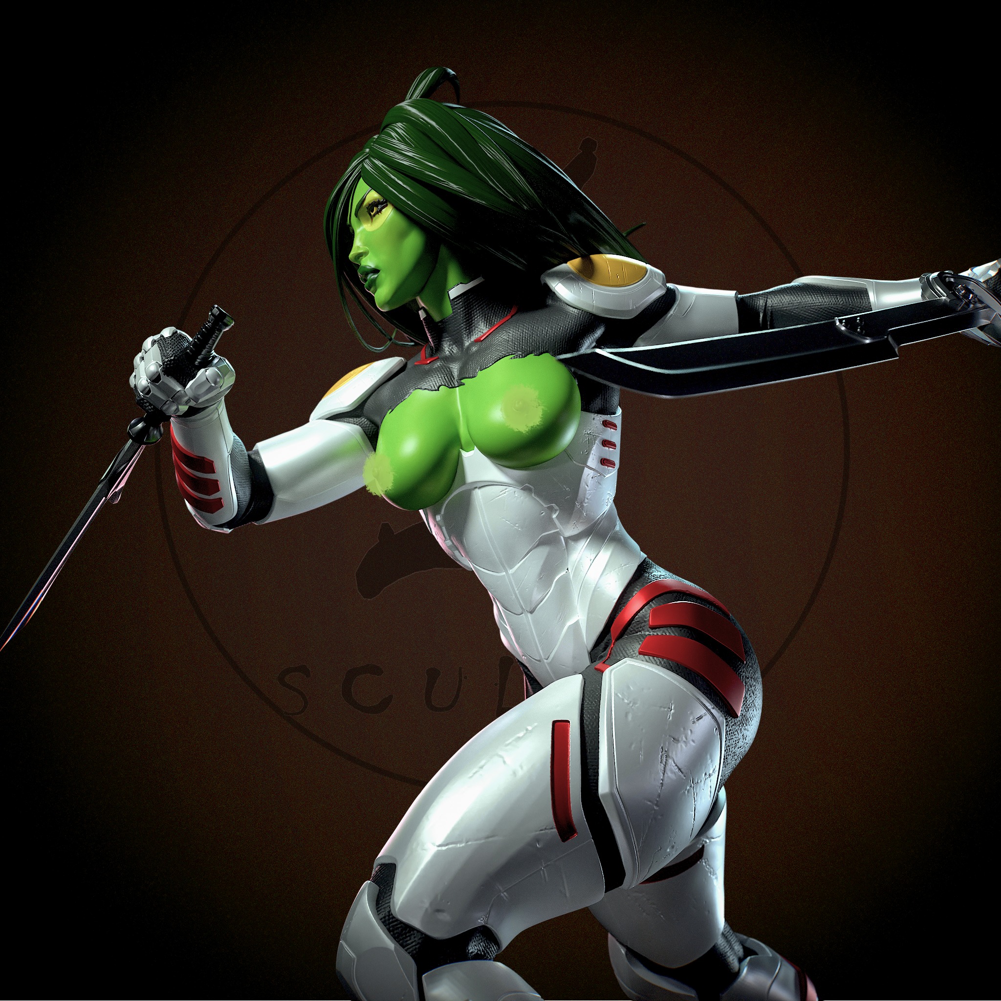 Gamora with NSFW 3D print model_10