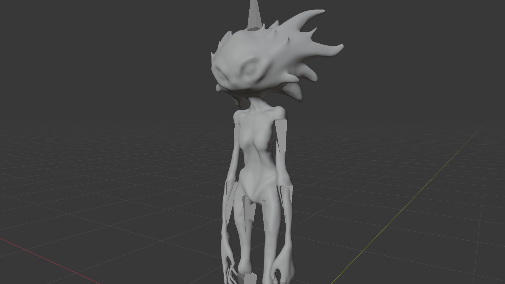 Surreal Alien Creature - Game-Optimized Low-poly 3D model_6