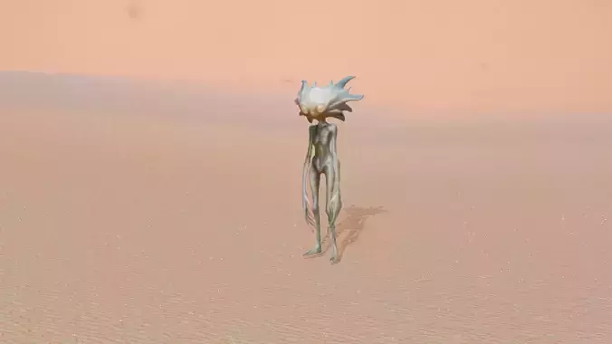 Surreal Alien Creature - Game-Optimized