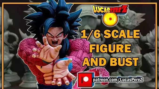 GOKU SSJ4 3D print model