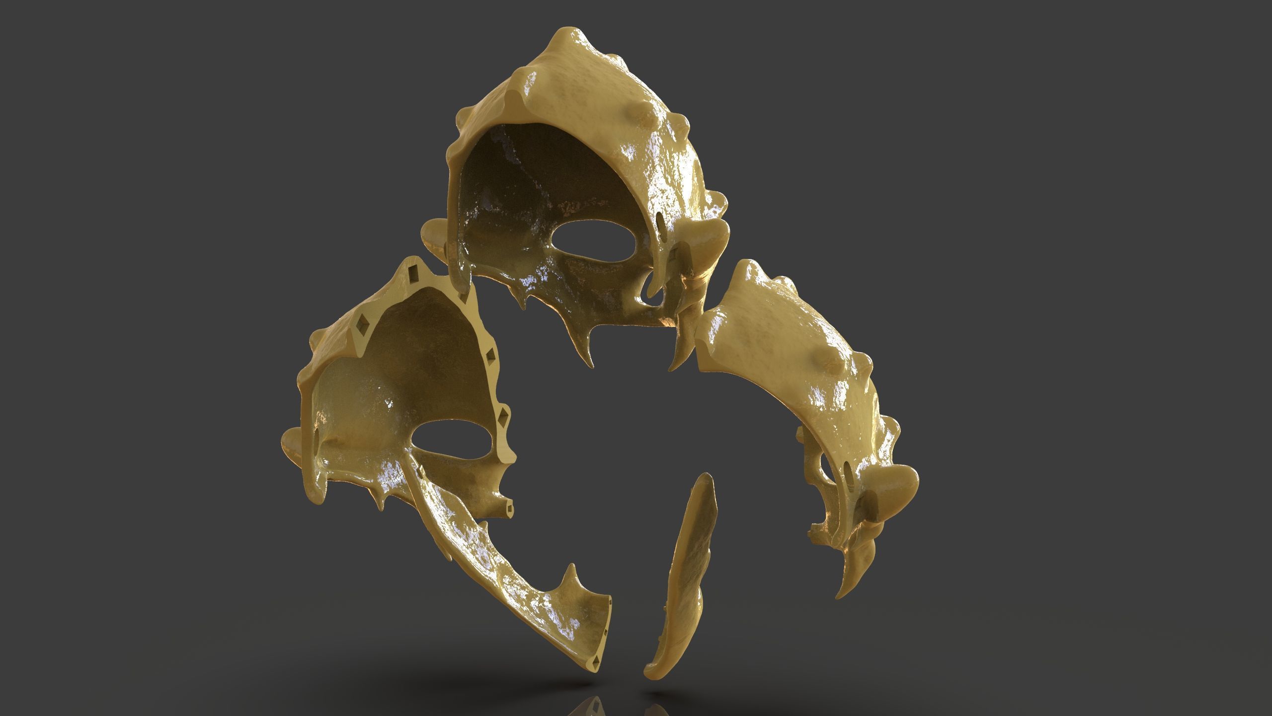 Renegade Skull Helmet Mask 3D print model_12