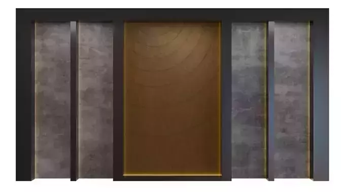 Modern Wall Design 3D Model
