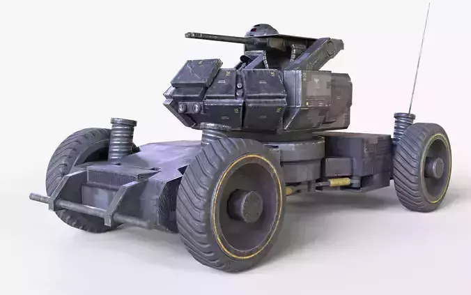 Heavy Armed Recon Buggy Sci-Fi Drone Autonomous