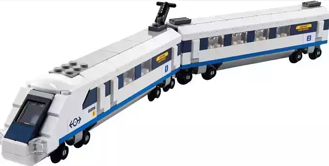 PixelBricks3D - LEGO High-Speed Train  3D print model