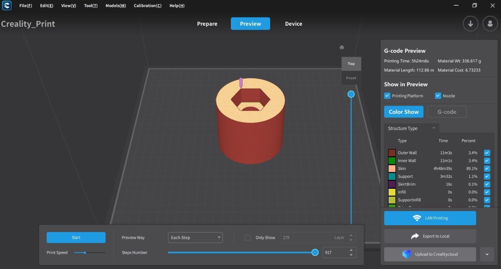 Soquete Grande 38mm x 1 pol Big Socket 3D model_1