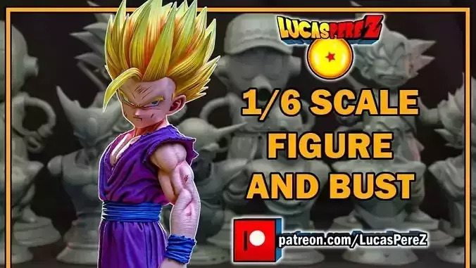 GOHAN SSJ2 3D print model