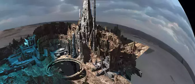 Covenant of aliens Hall Tower  3D model