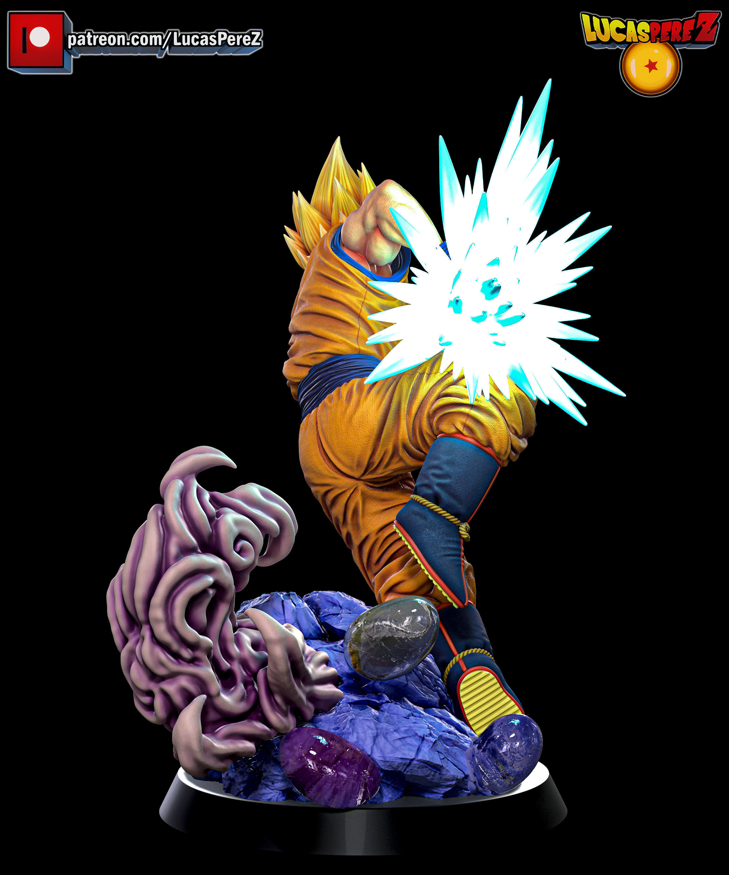 GOKU SSJ3 3D print model_24