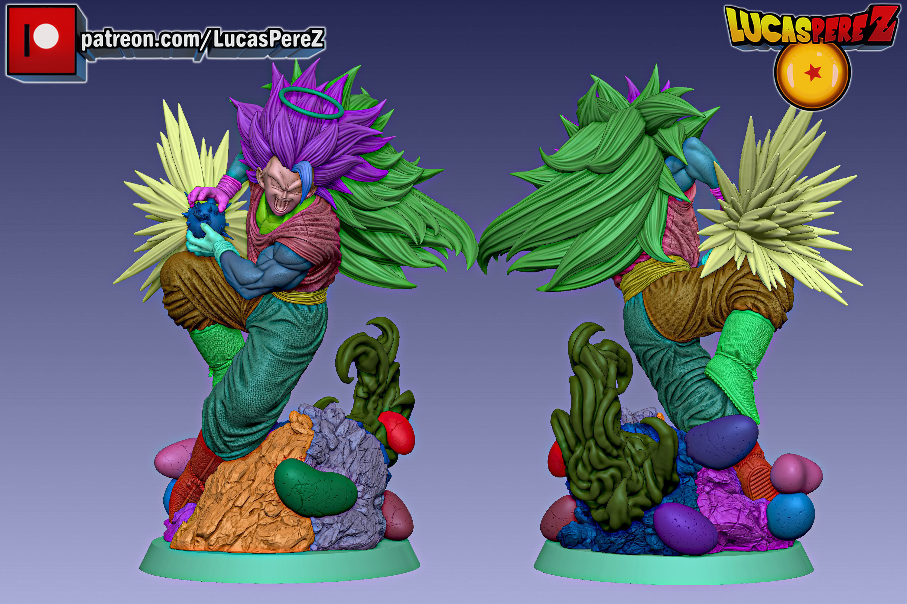 GOKU SSJ3 3D print model_41