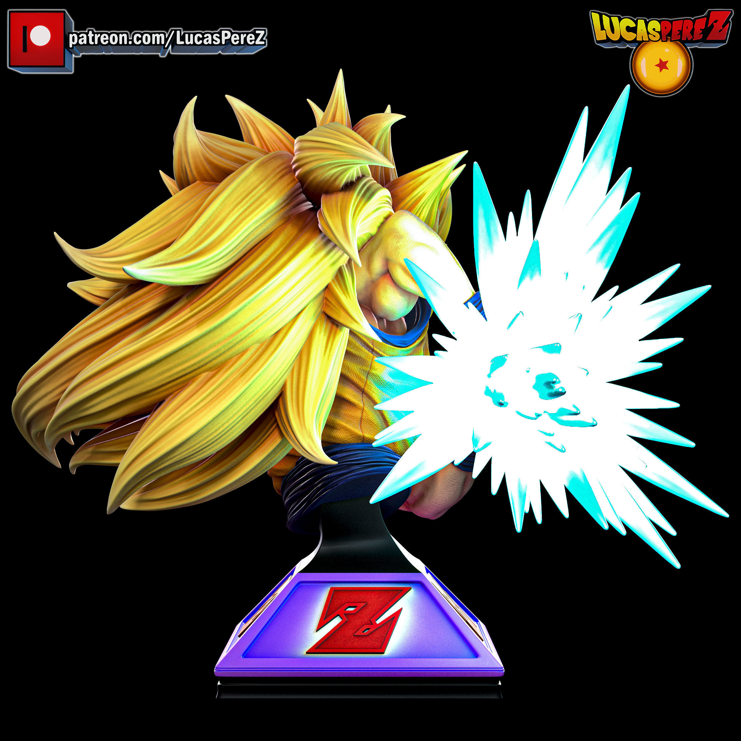GOKU SSJ3 3D print model_16