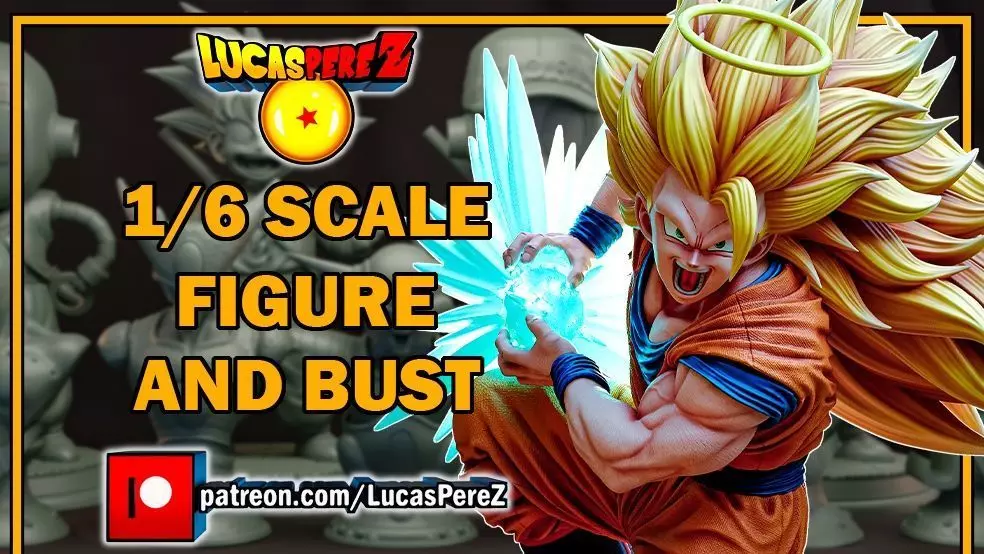 GOKU SSJ3 3D print model_0