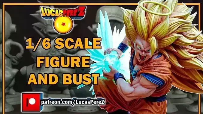 GOKU SSJ3 3D print model
