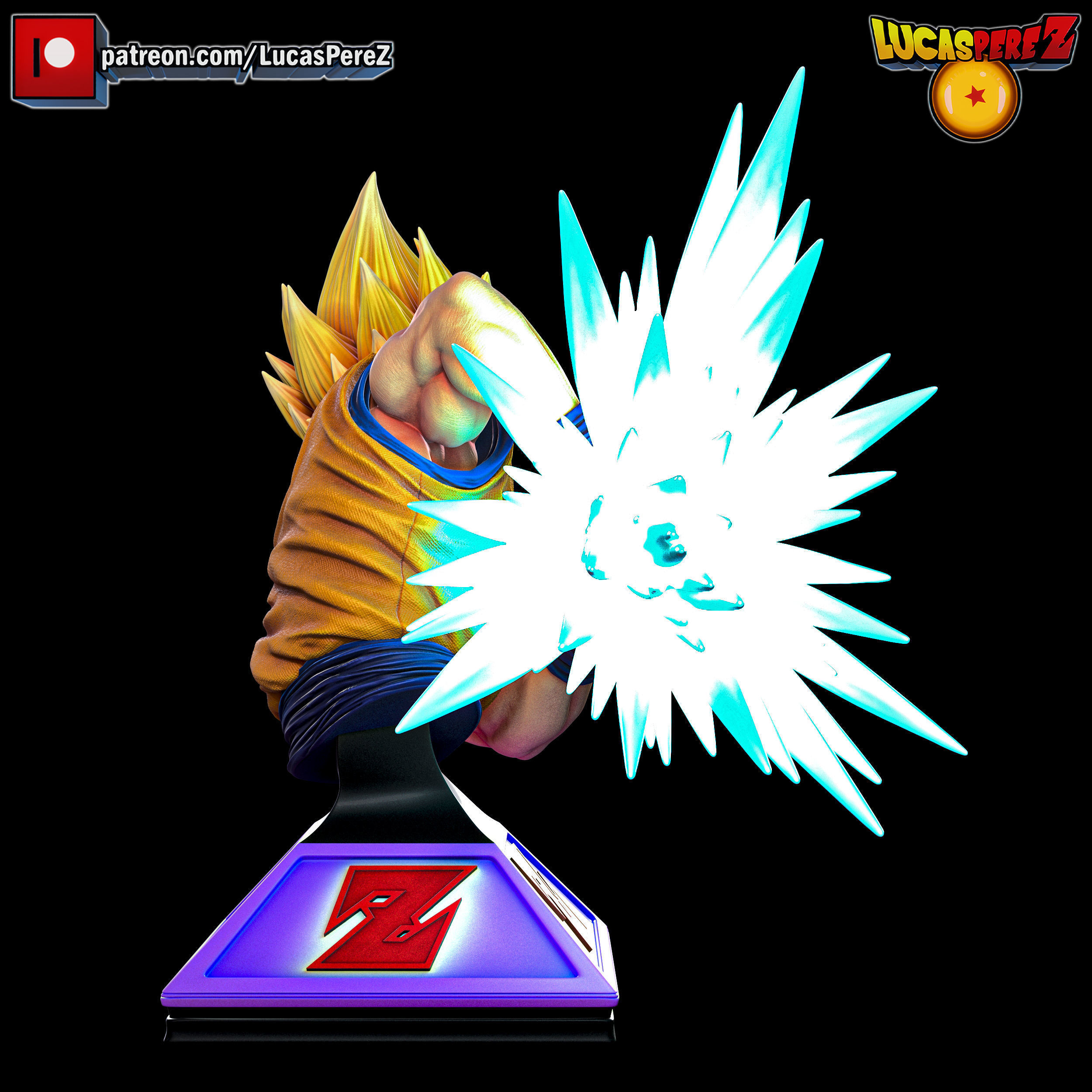 GOKU SSJ3 3D print model_37