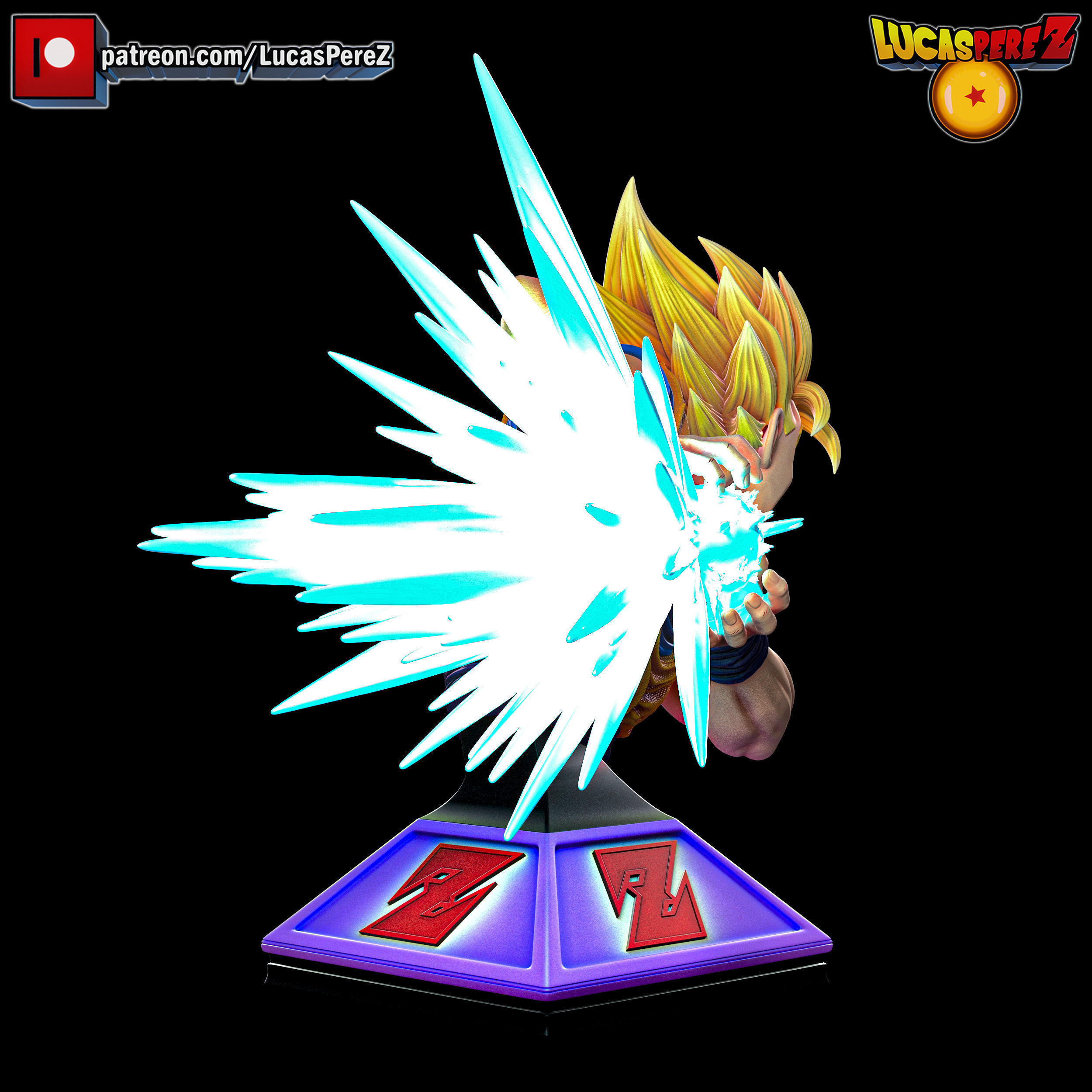 GOKU SSJ3 3D print model_36