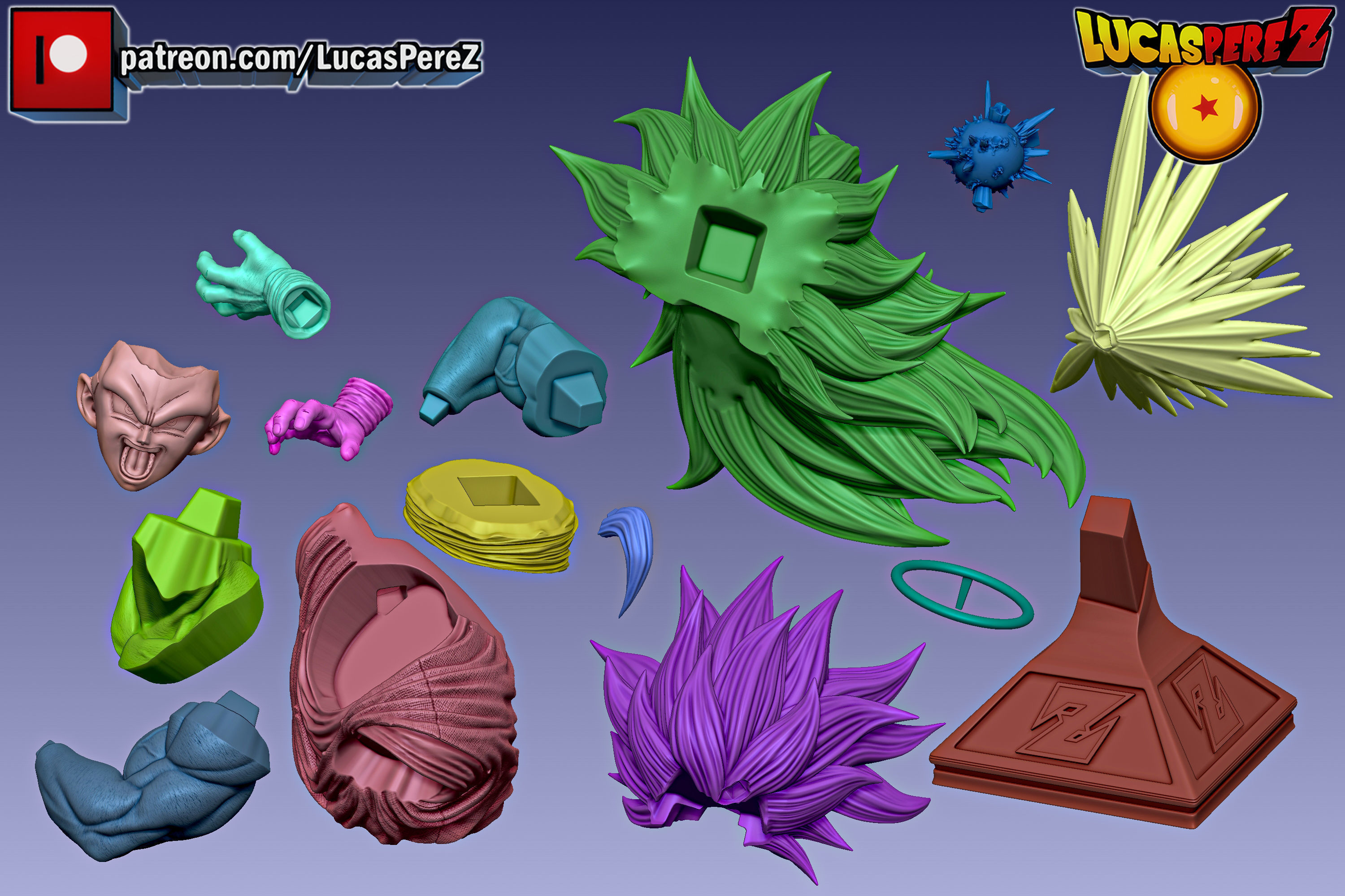 GOKU SSJ3 3D print model_44