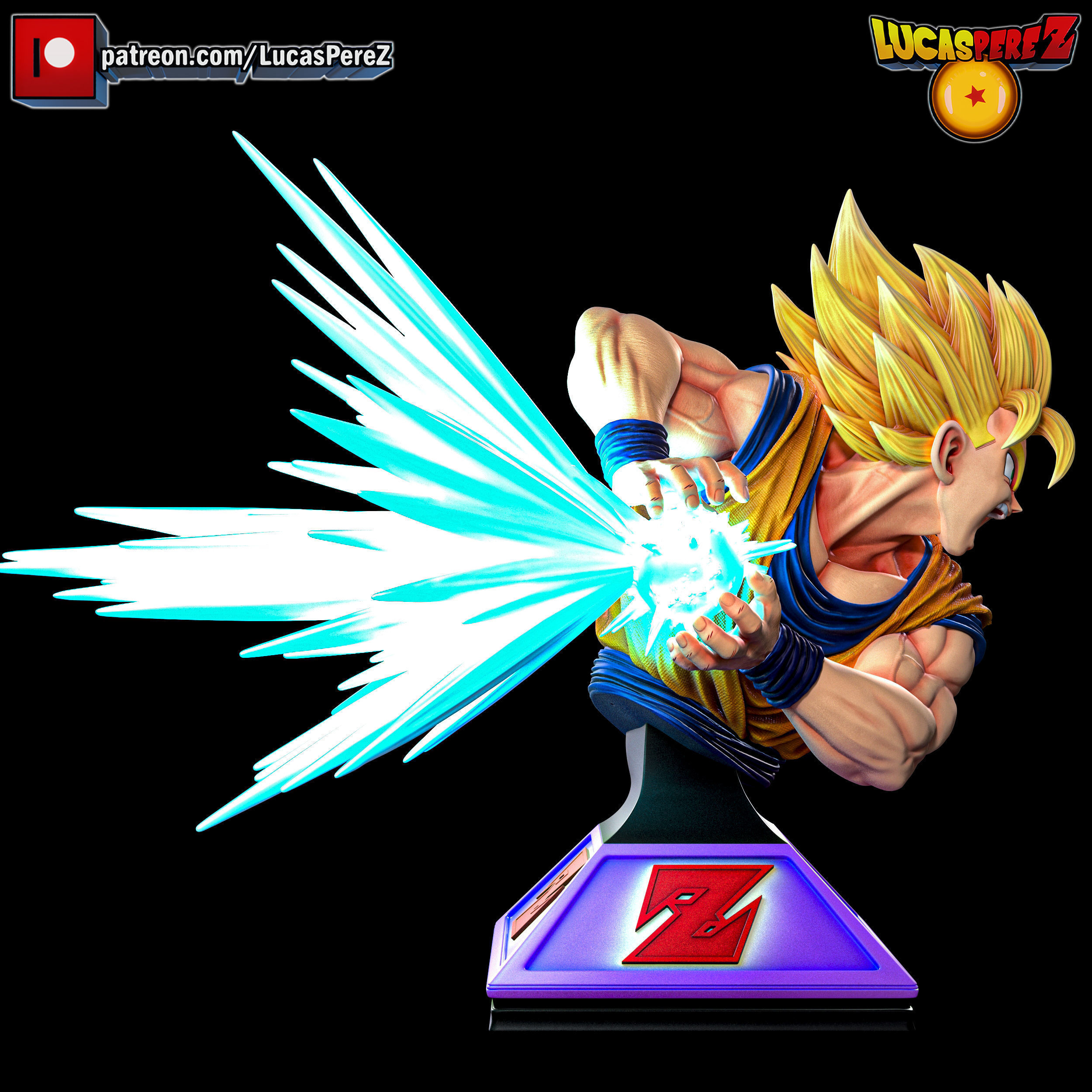 GOKU SSJ3 3D print model_35