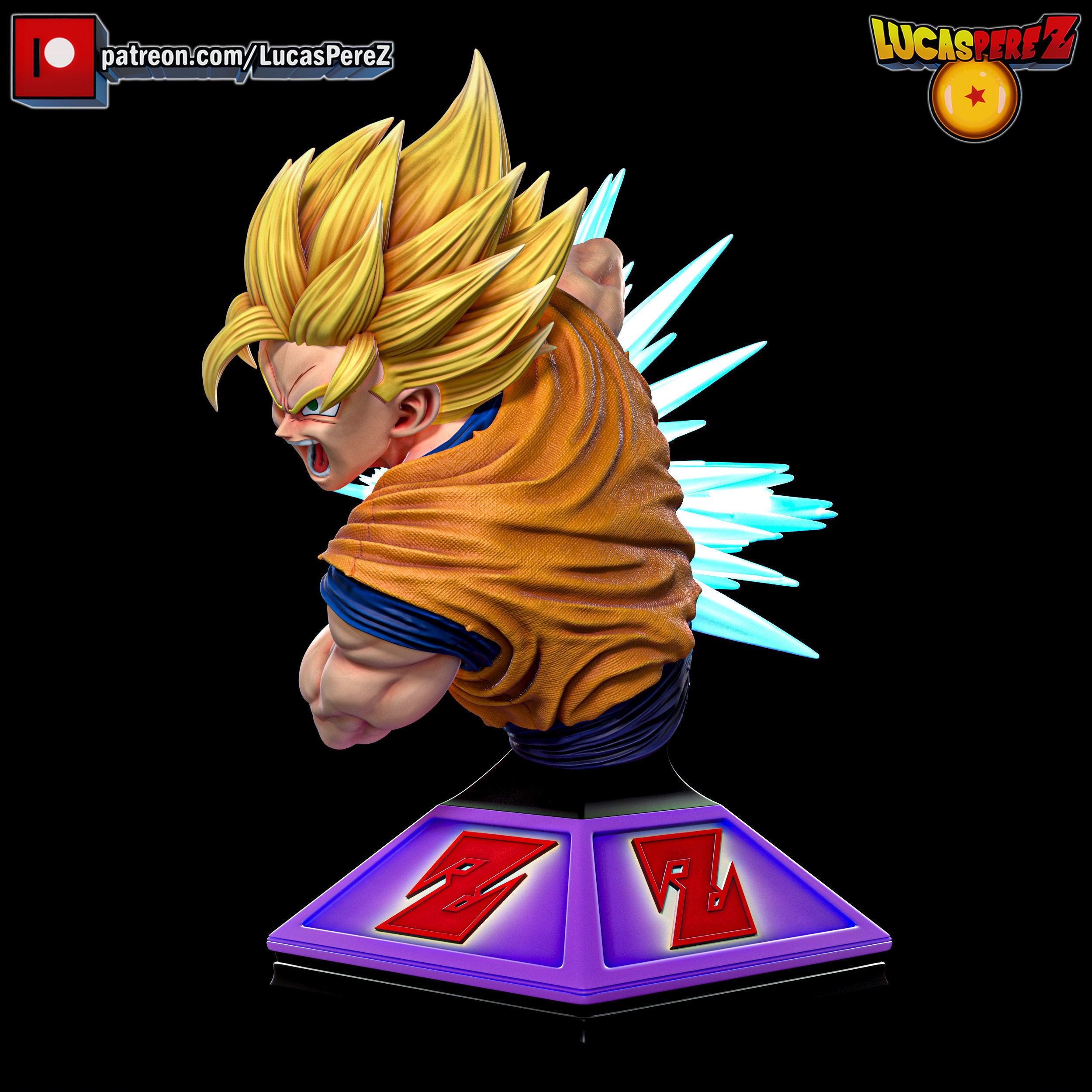 GOKU SSJ3 3D print model_40