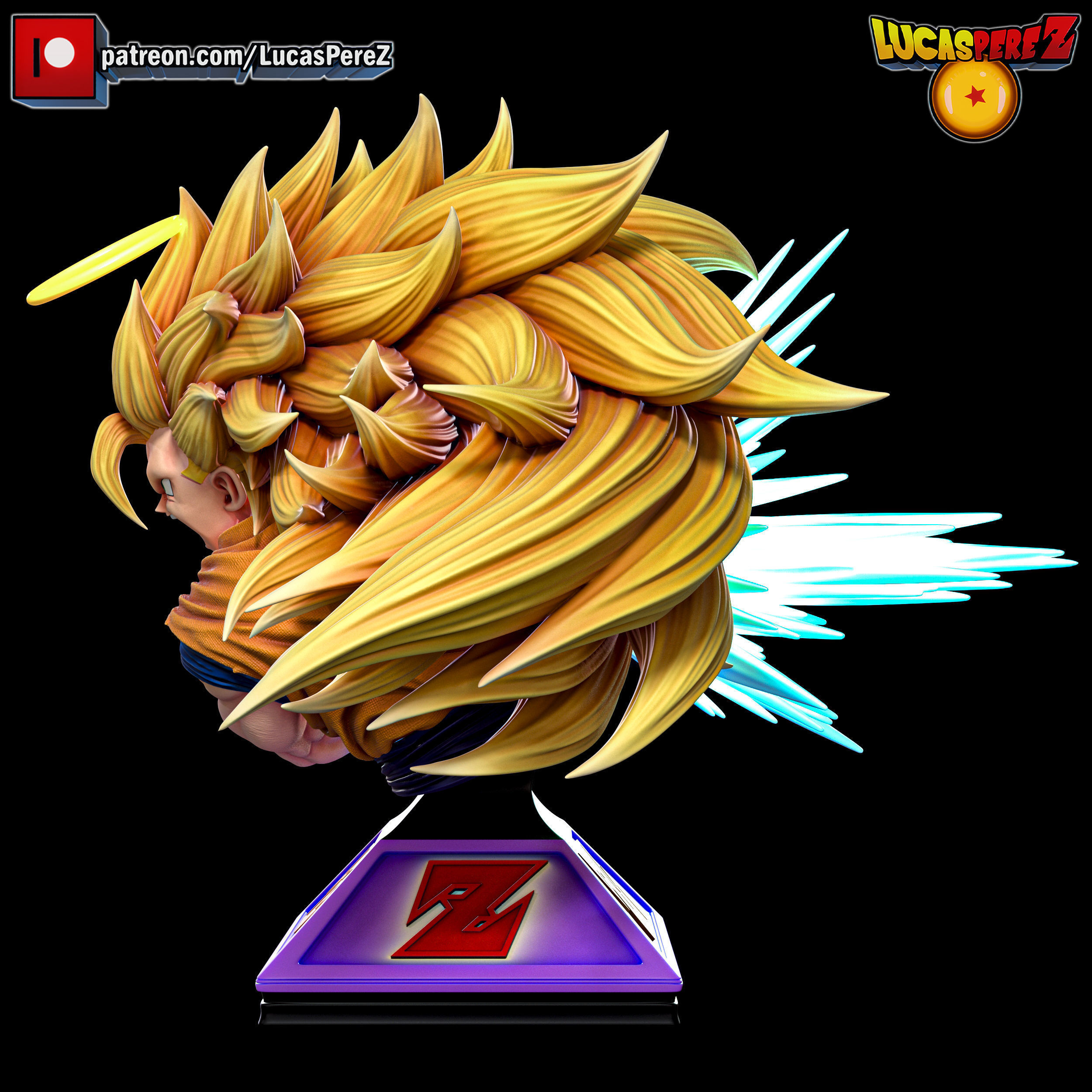 GOKU SSJ3 3D print model_18