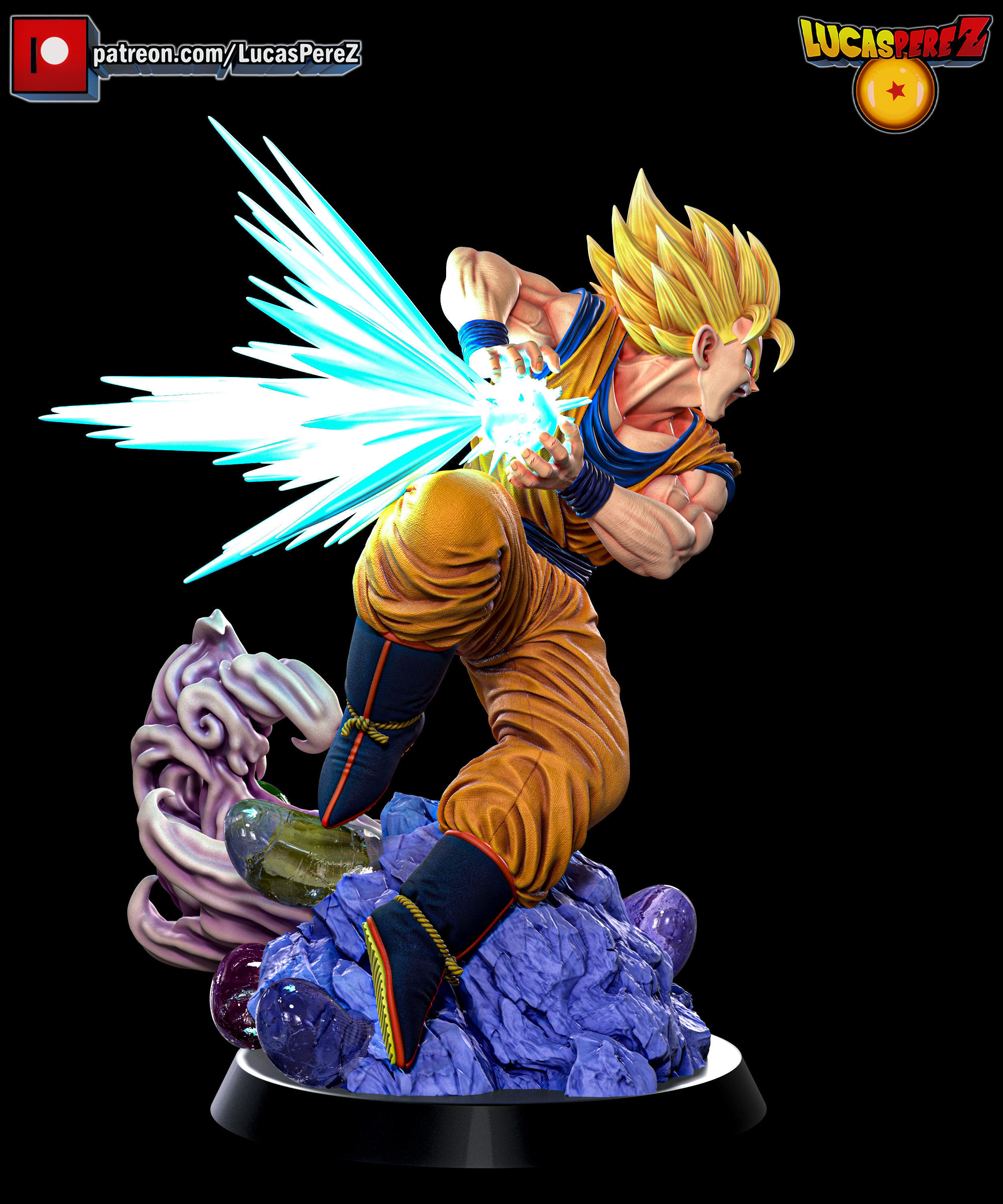 GOKU SSJ3 3D print model_22