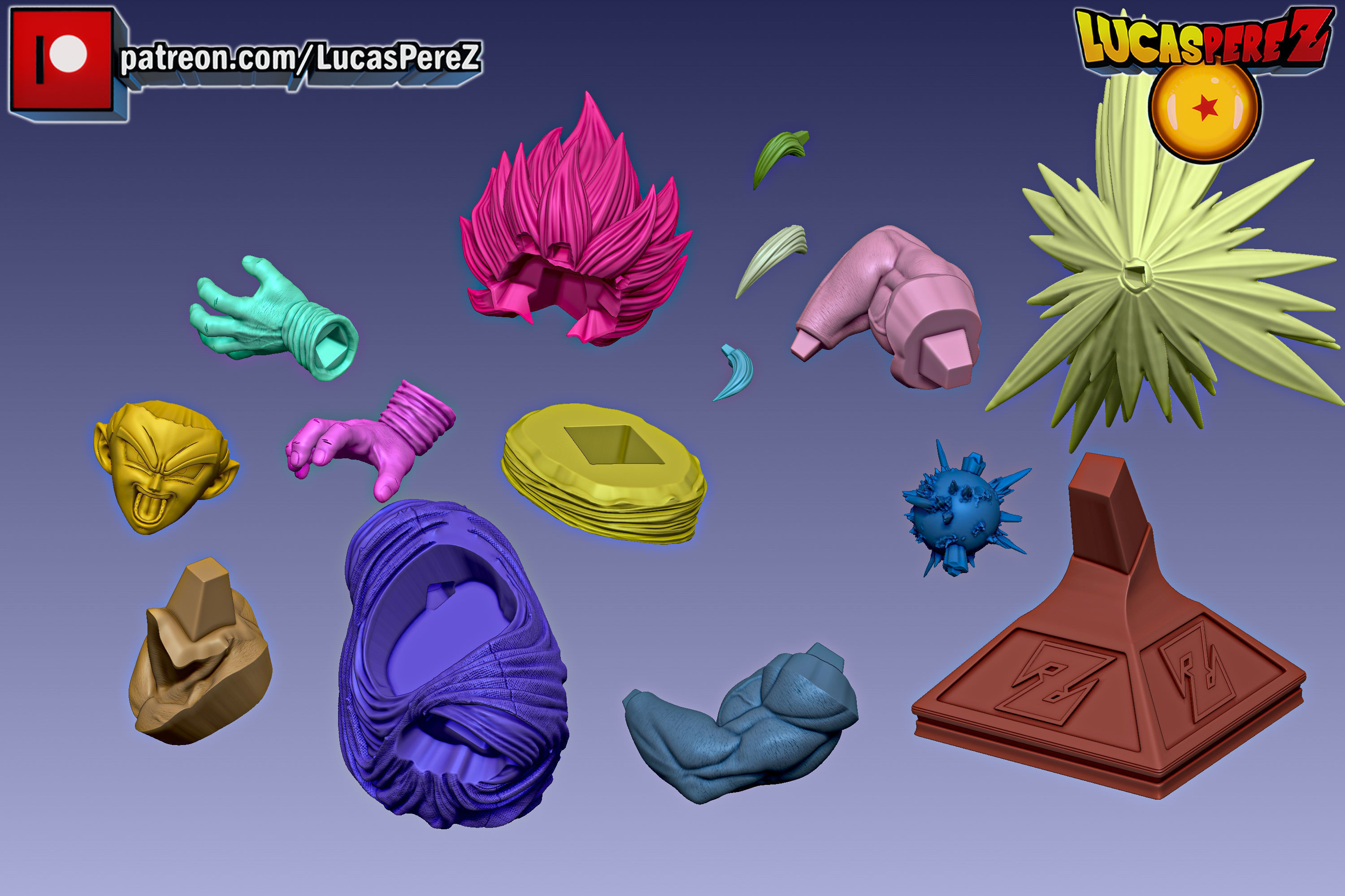 GOKU SSJ3 3D print model_48