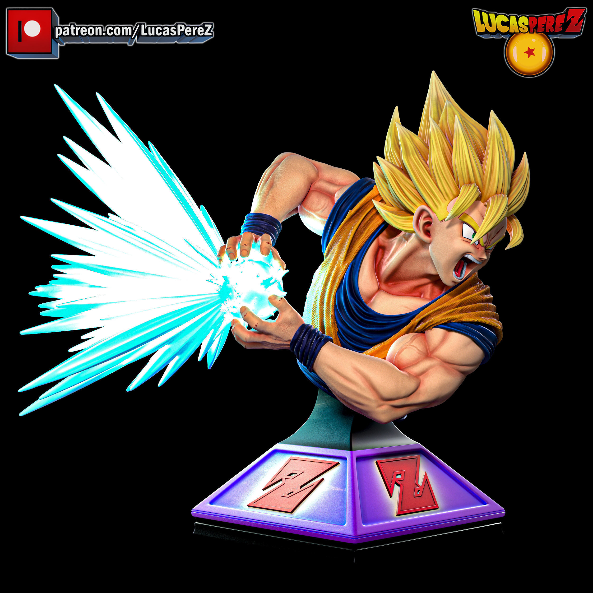 GOKU SSJ3 3D print model_34