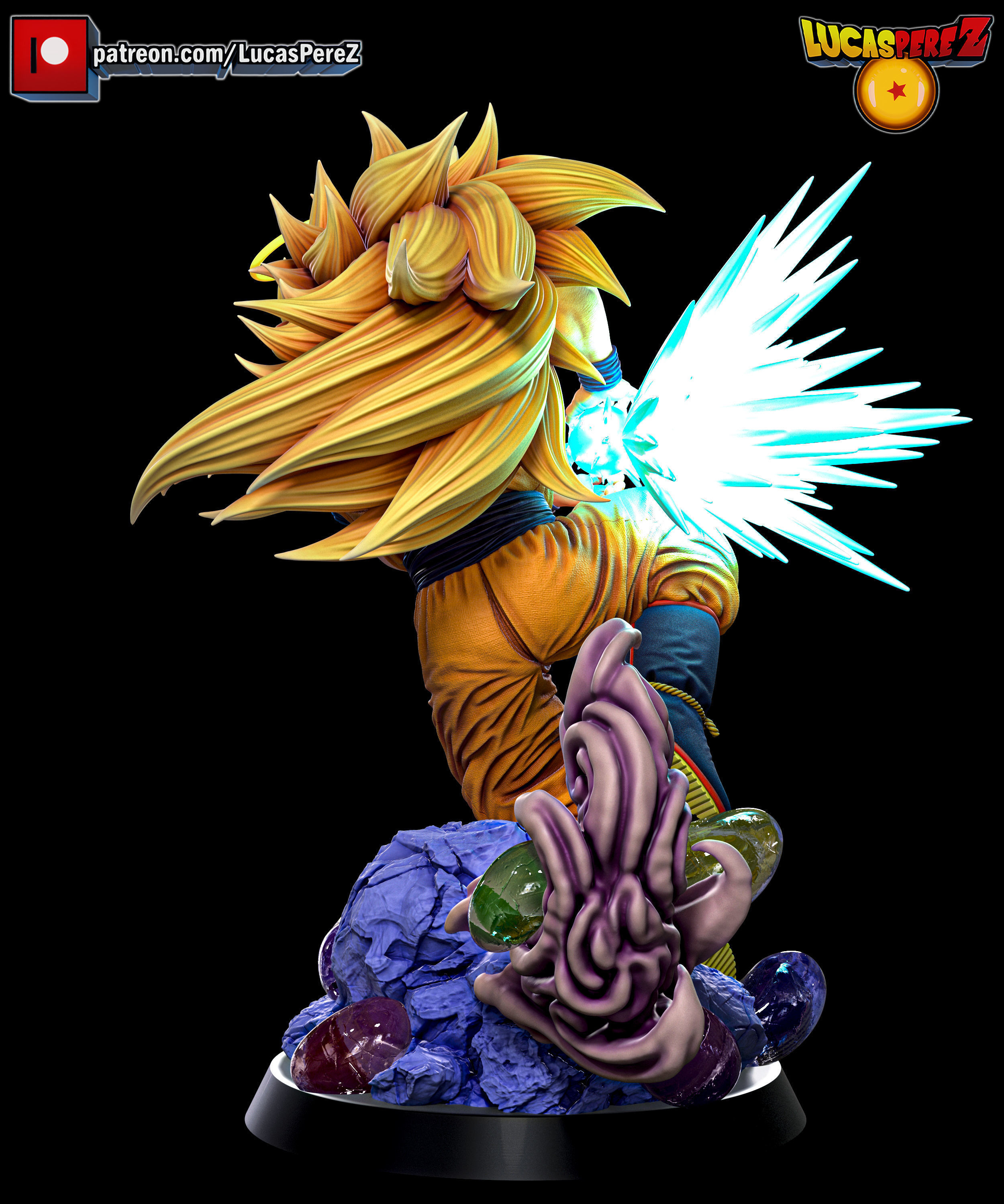 GOKU SSJ3 3D print model_6