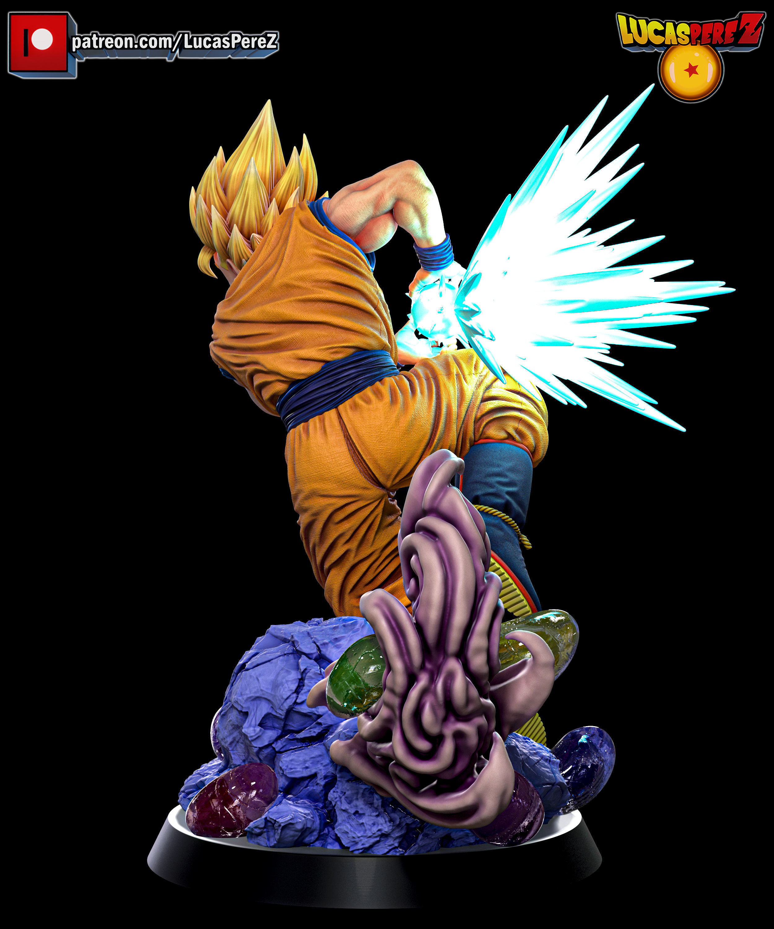 GOKU SSJ3 3D print model_25