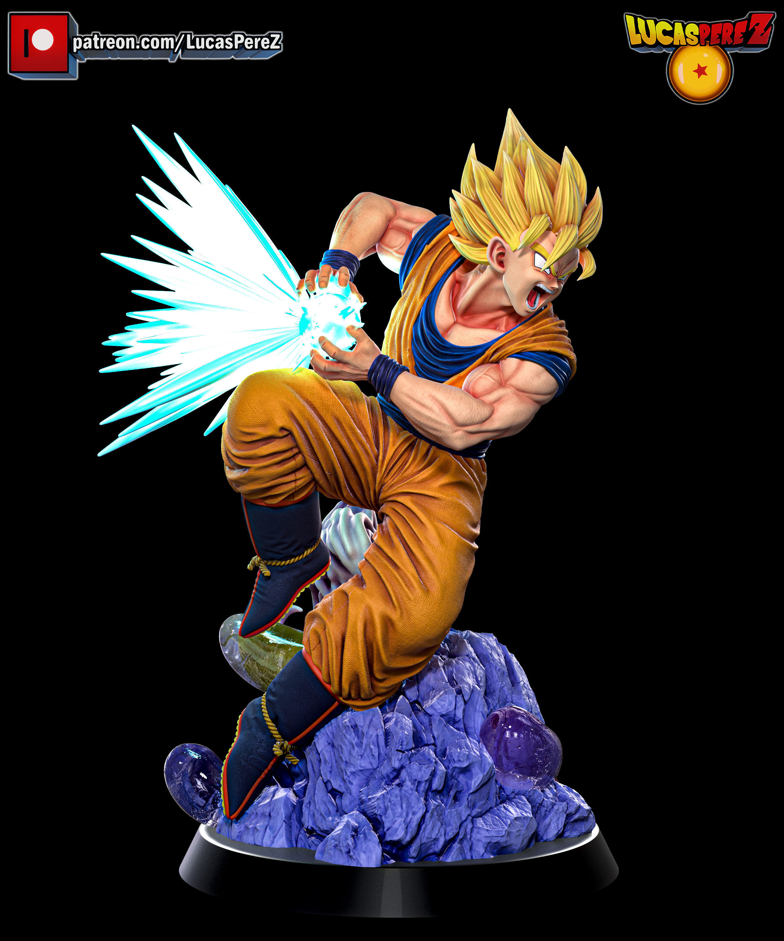 GOKU SSJ3 3D print model_21