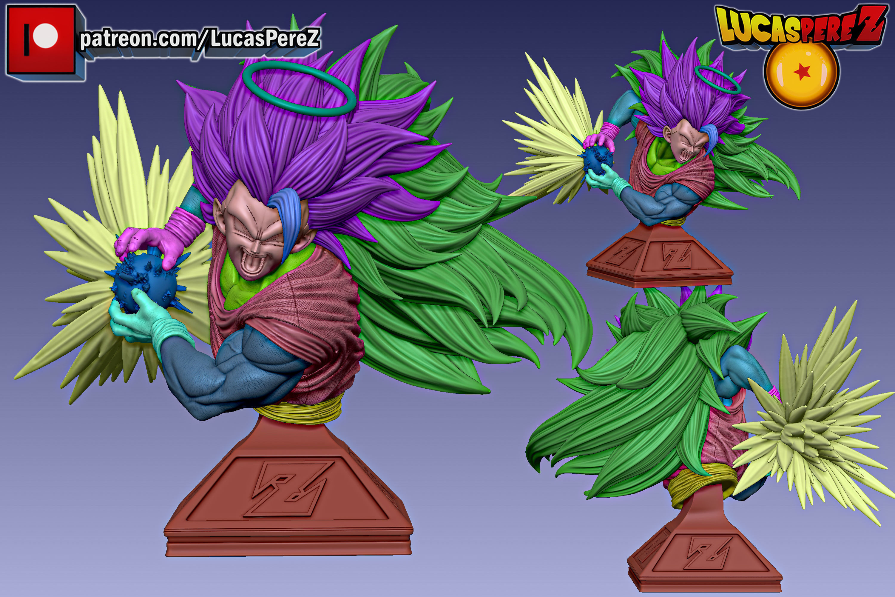 GOKU SSJ3 3D print model_43