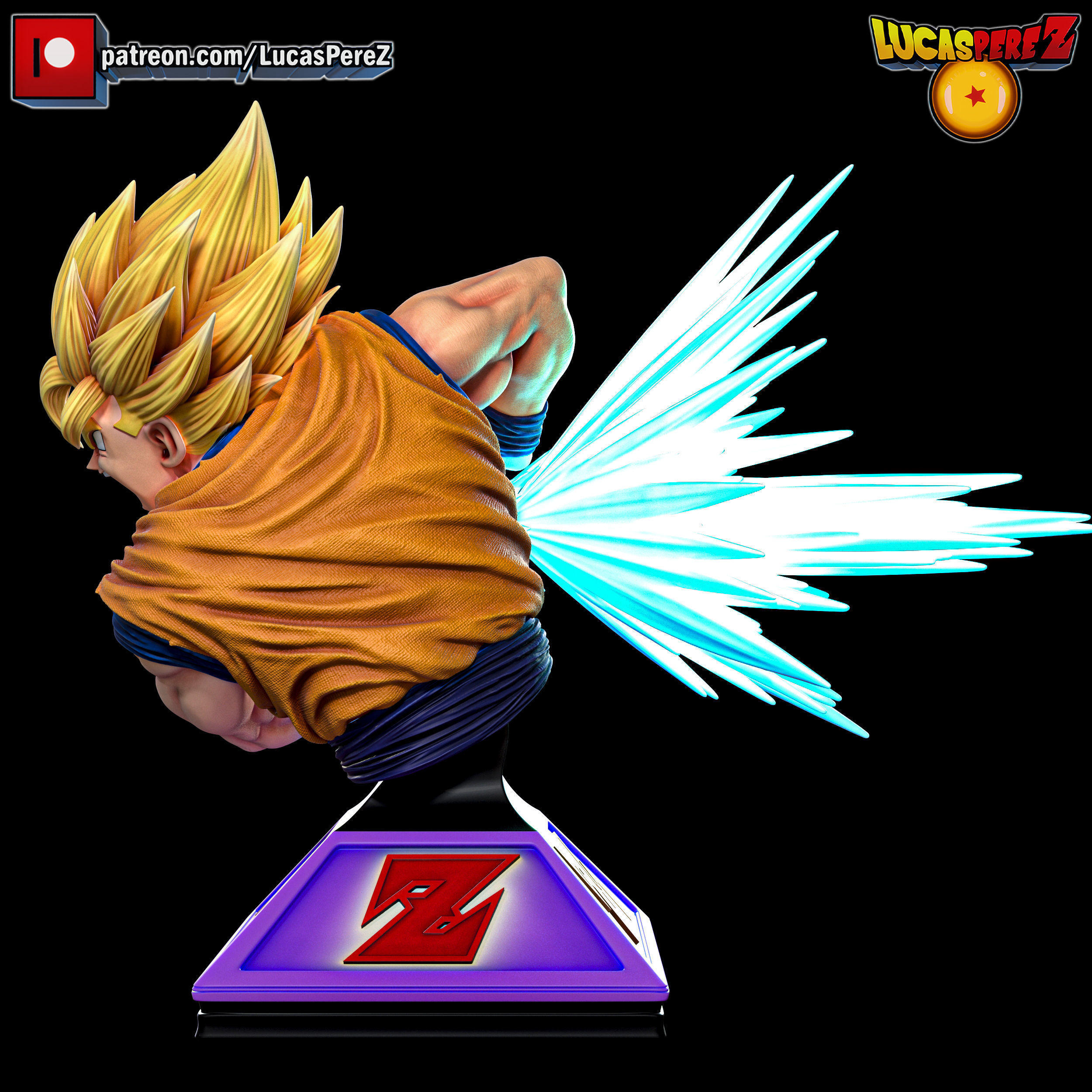 GOKU SSJ3 3D print model_39