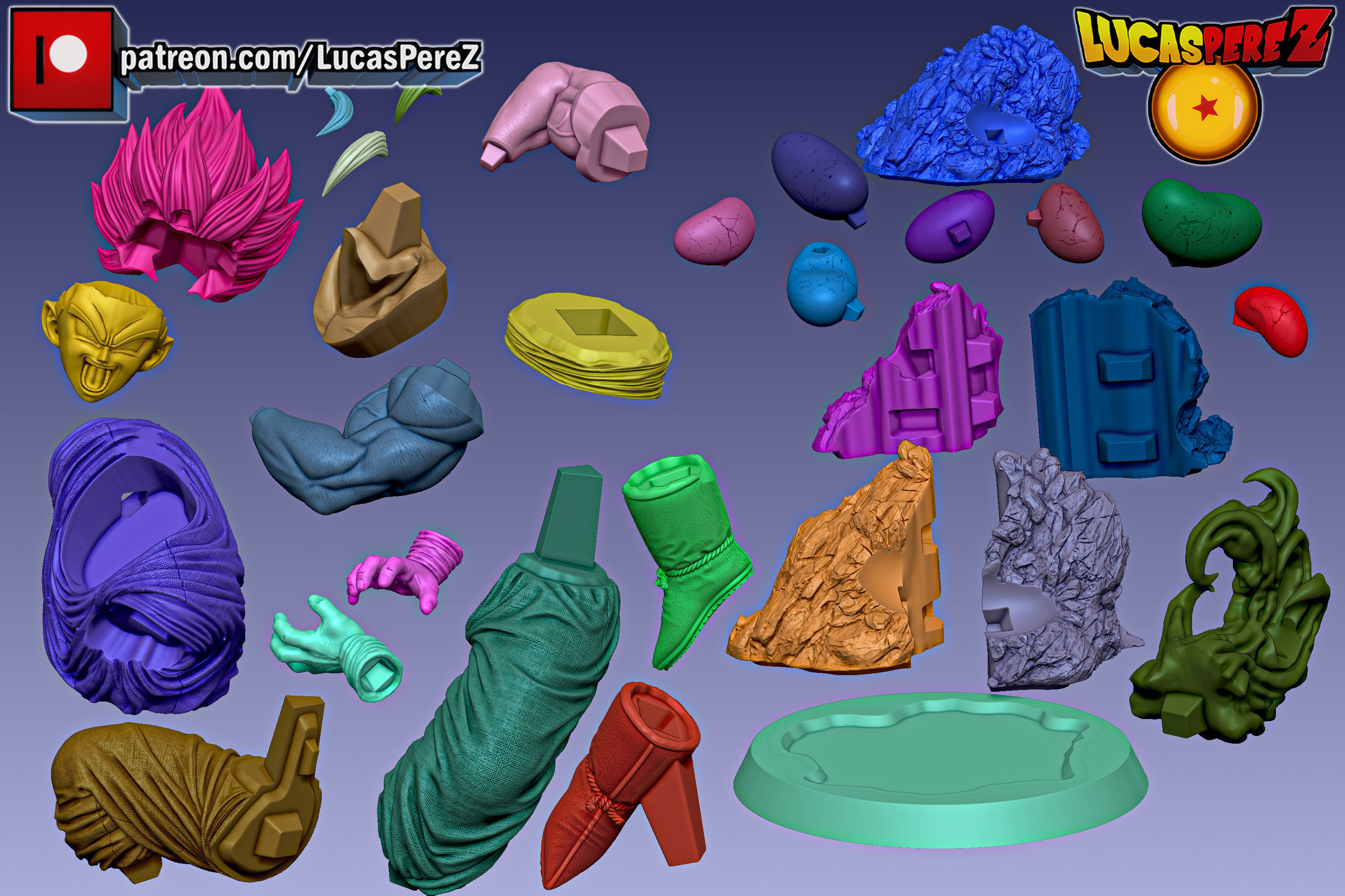 GOKU SSJ3 3D print model_46