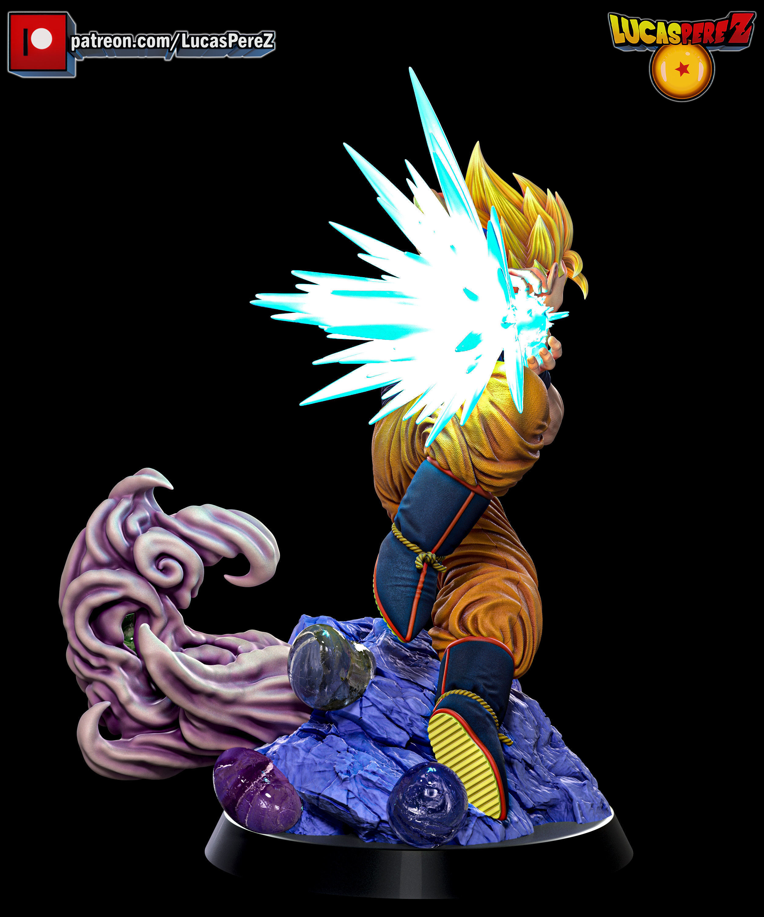 GOKU SSJ3 3D print model_23