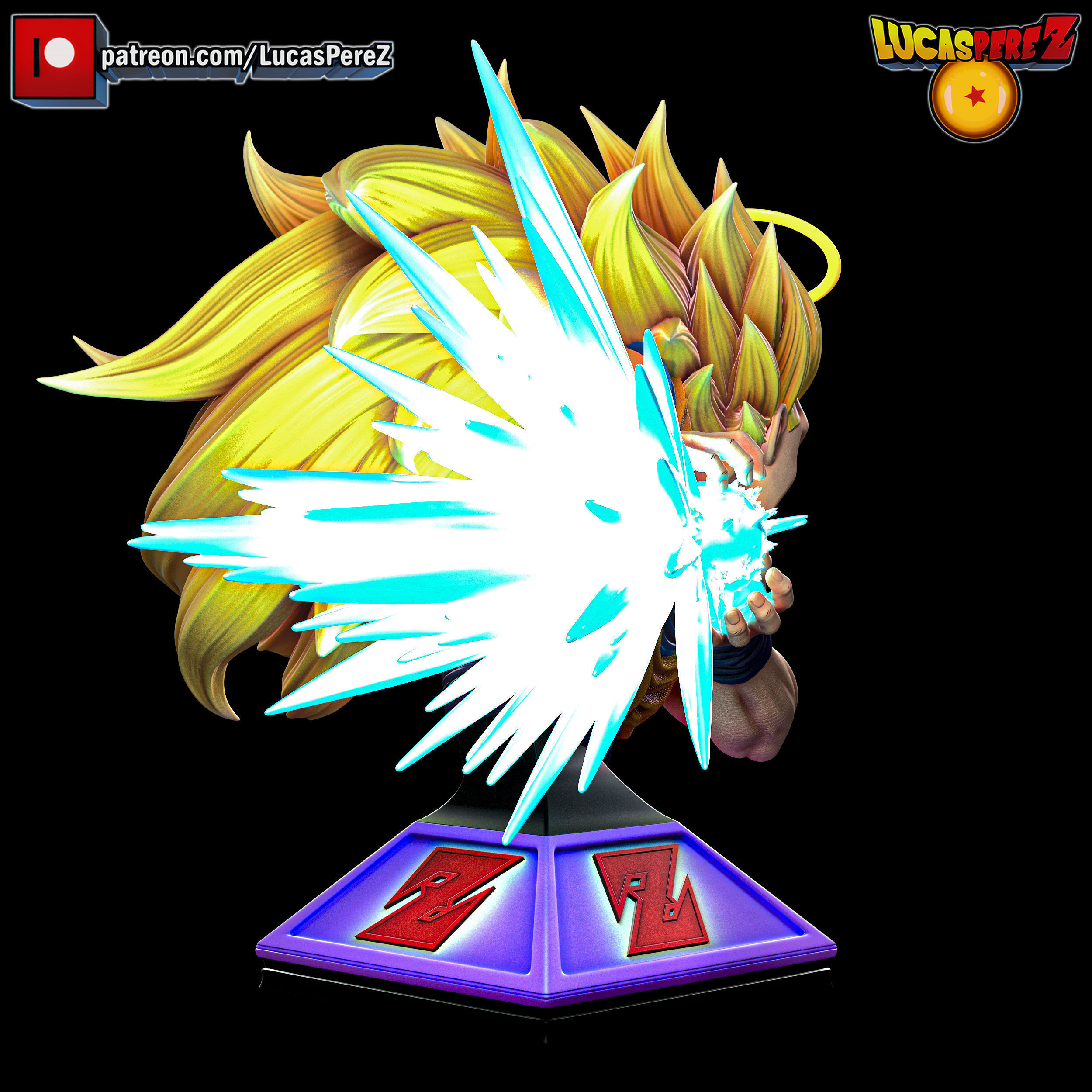 GOKU SSJ3 3D print model_15