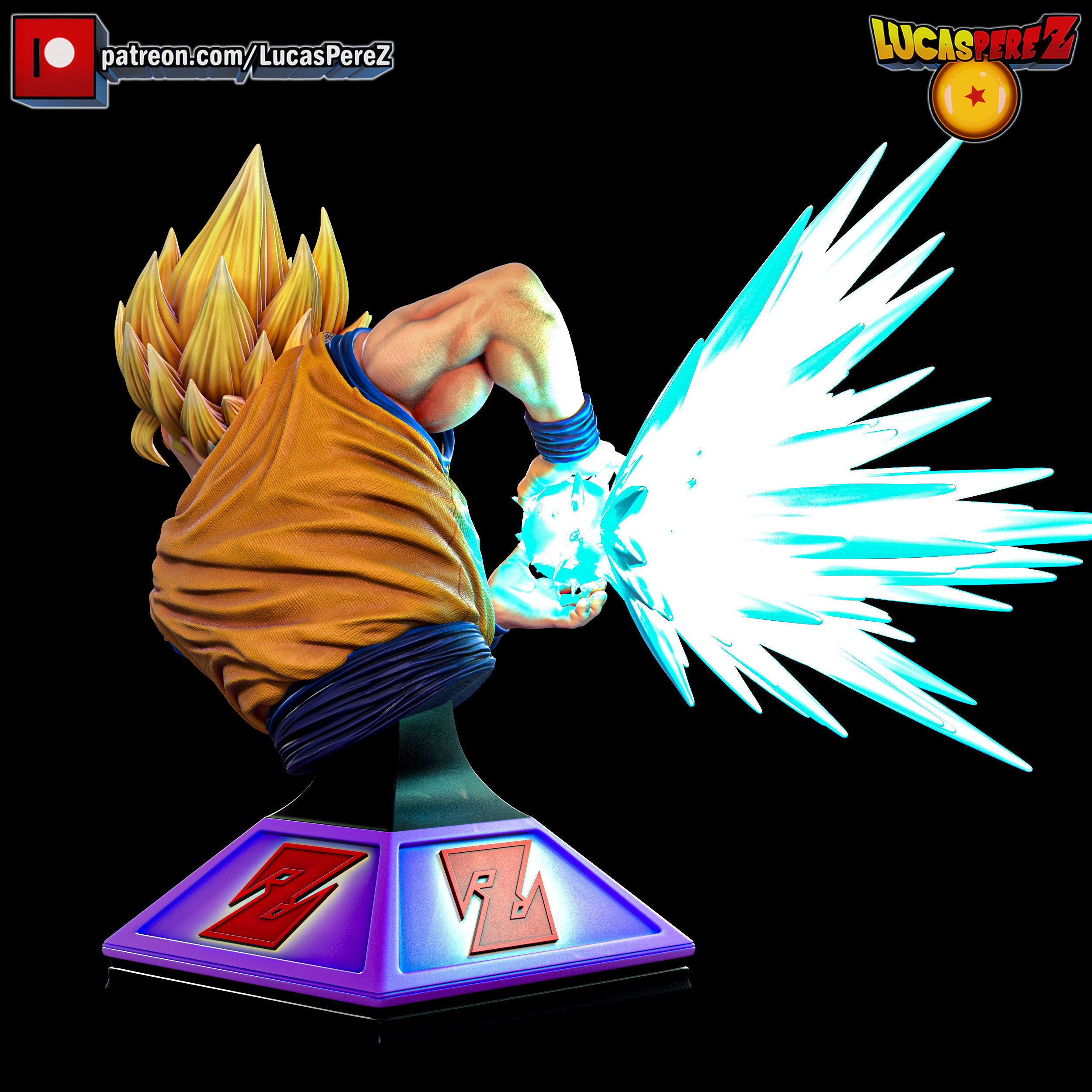 GOKU SSJ3 3D print model_38
