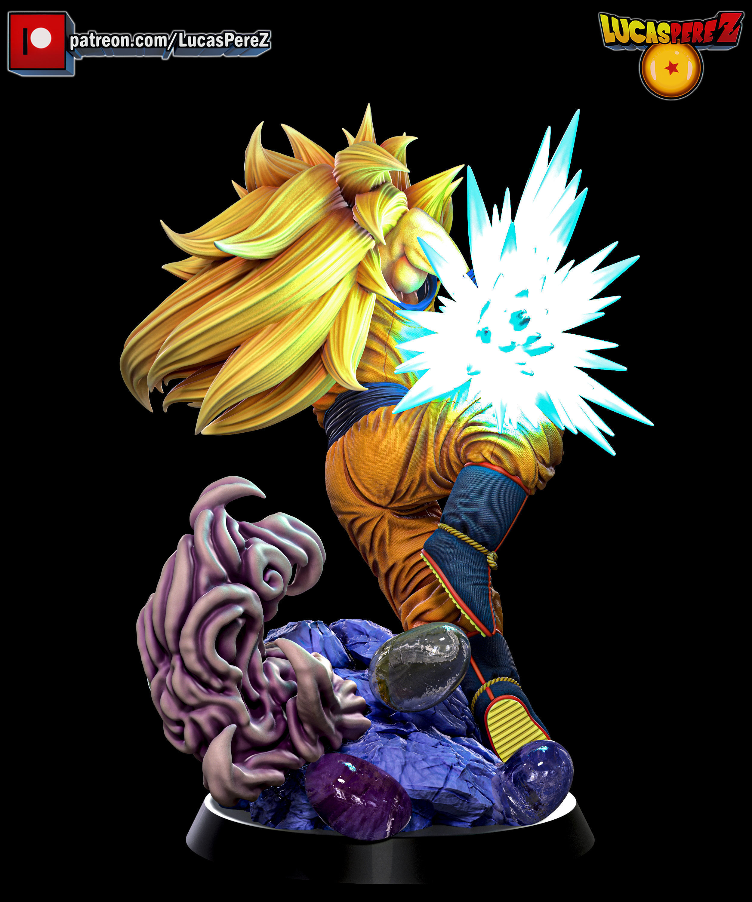 GOKU SSJ3 3D print model_5