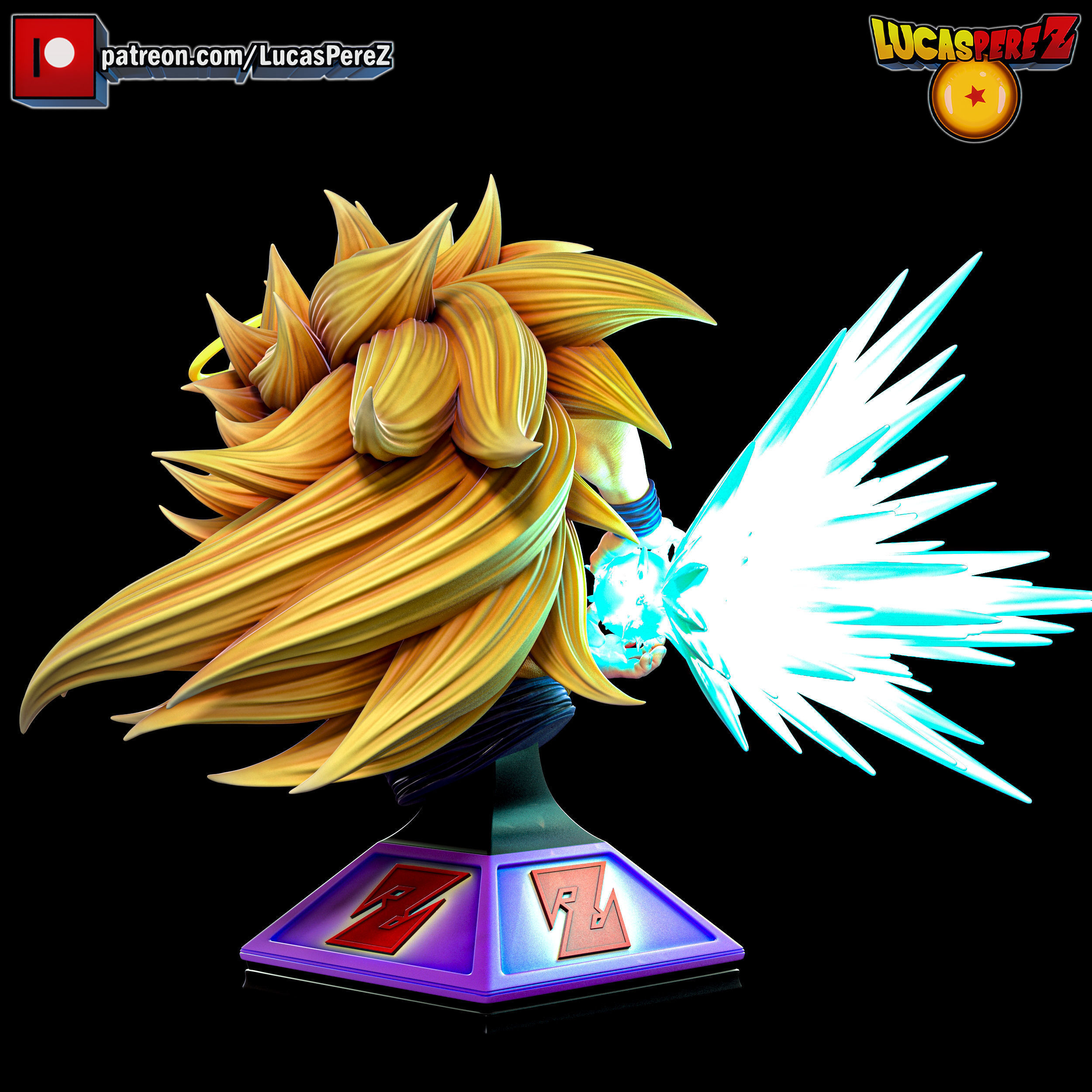 GOKU SSJ3 3D print model_17