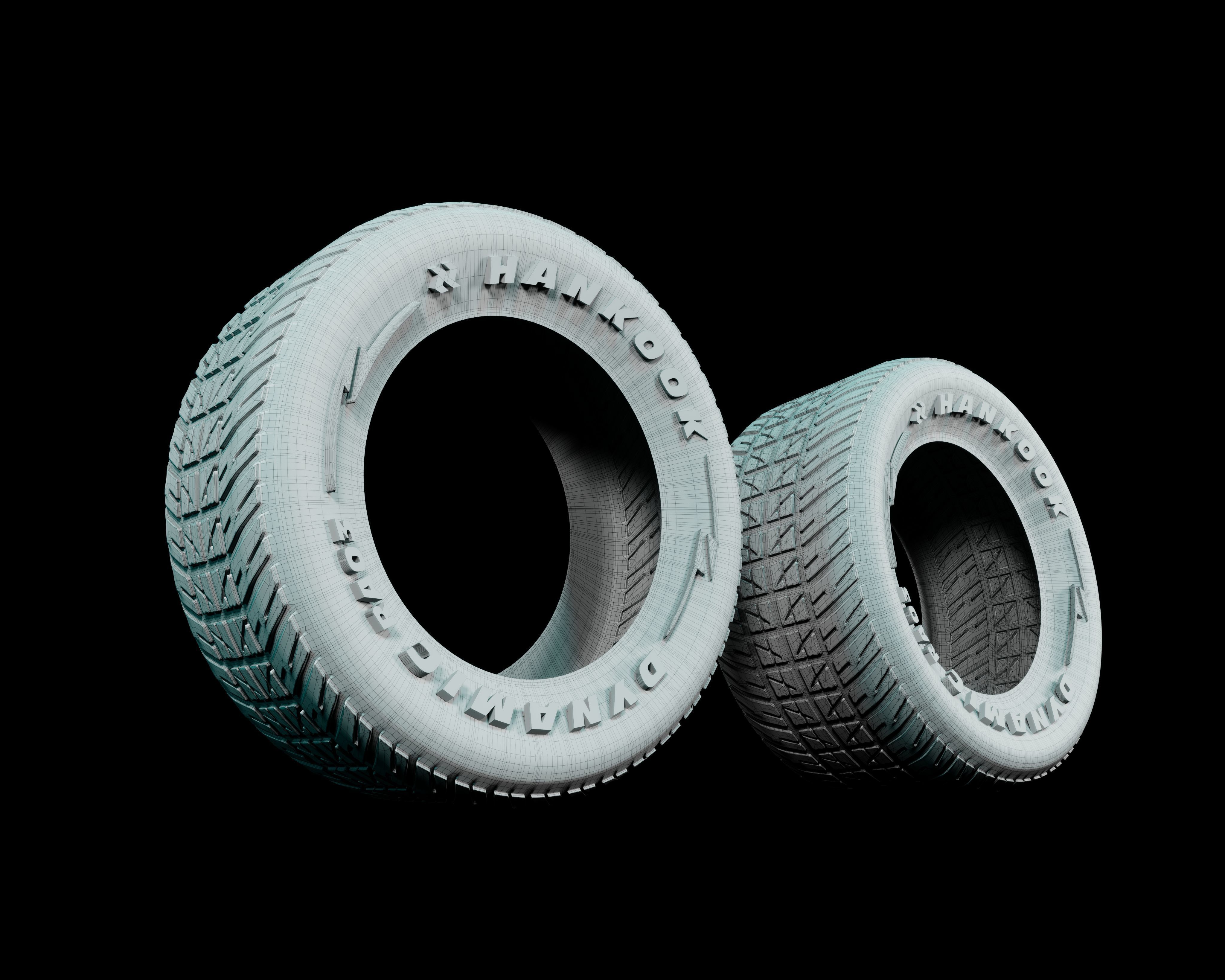 Hankook Tire 3D model_1