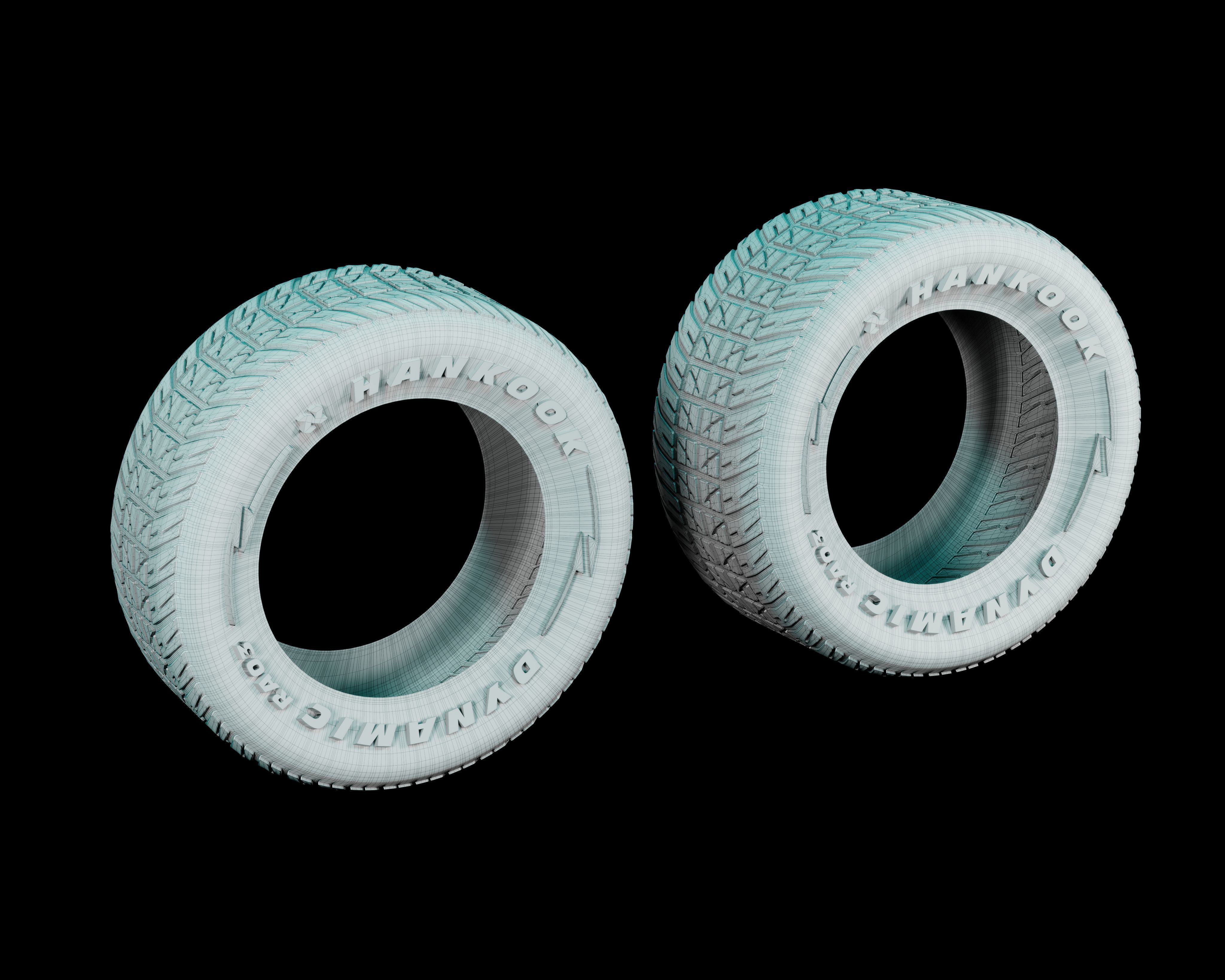 Hankook Tire 3D model_5