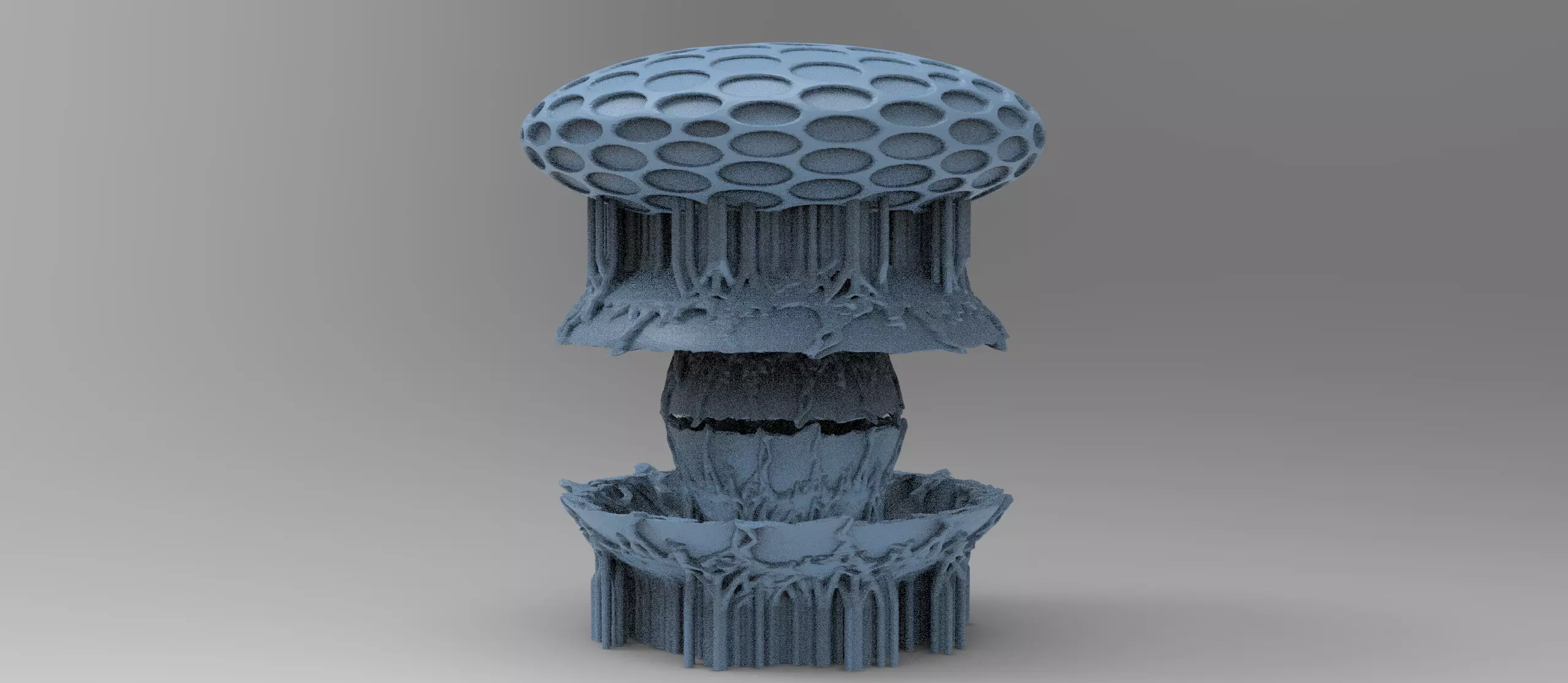 Ivy mushroom root 3  Low-poly 3D model_0