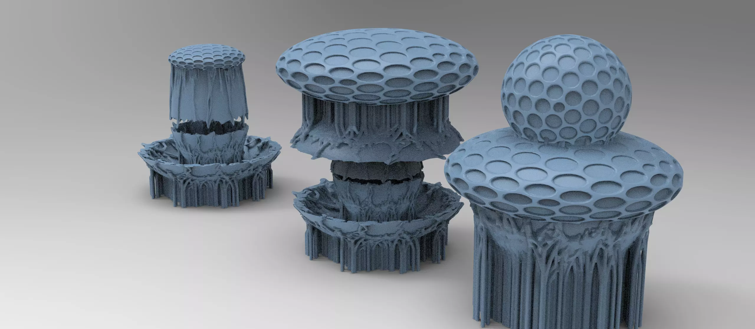 Ivy mushroom root 5 3D model_0